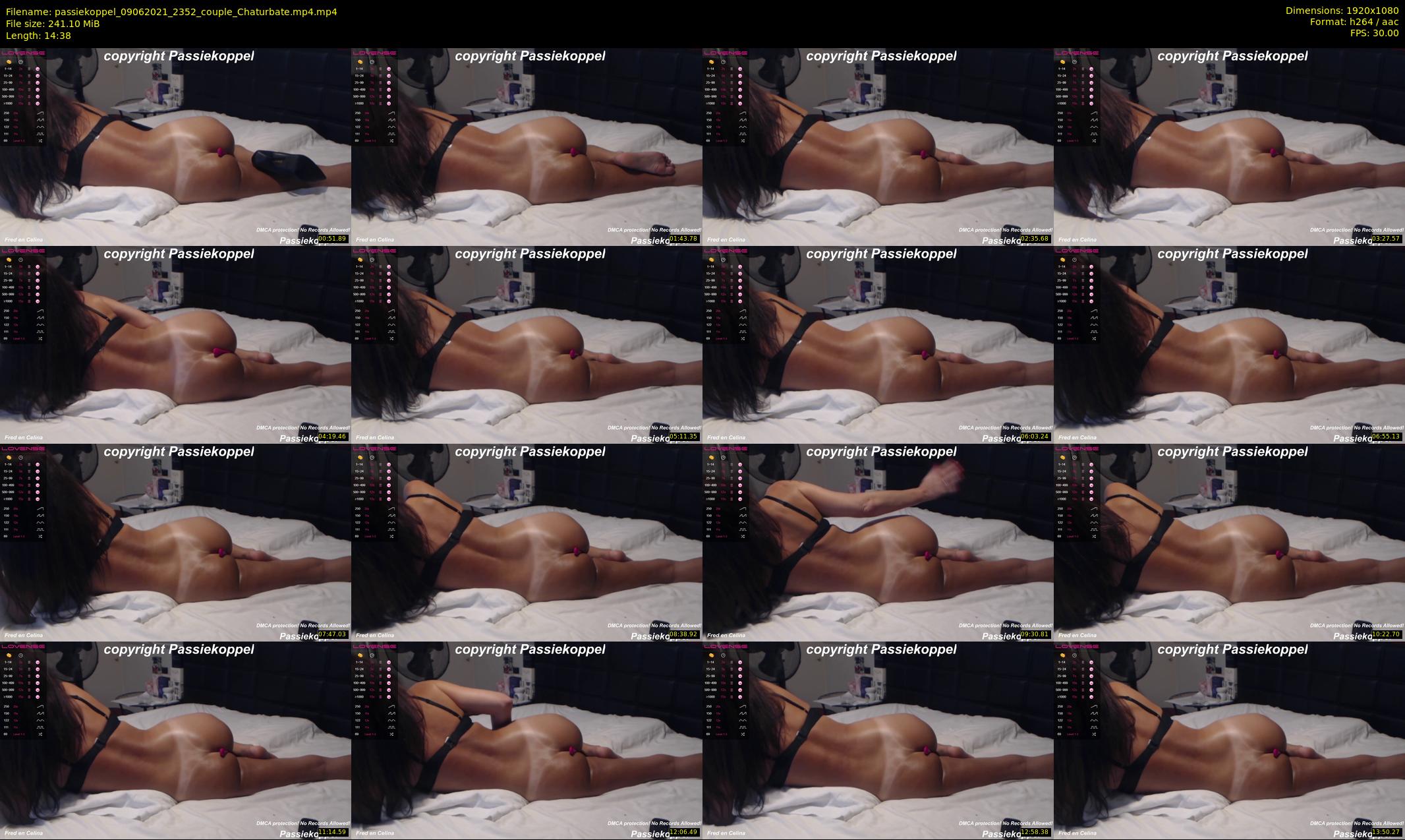 passiekoppel — 15 minute Chaturbate couple cam show recording, 1080p, Jun 9, 2021