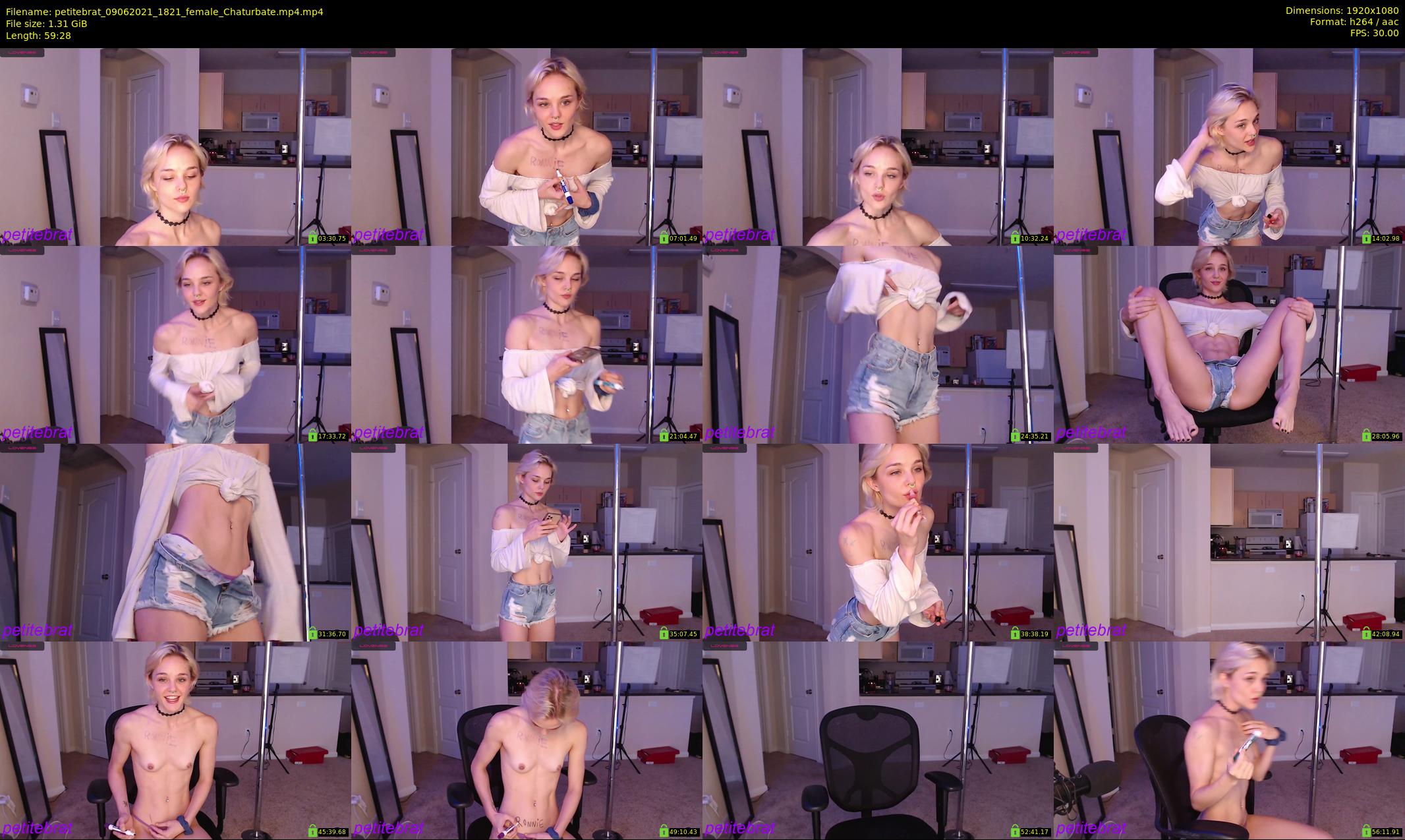 petitebrat — 60 minute Chaturbate female cam show recording, 1080p, Jun 9, 2021