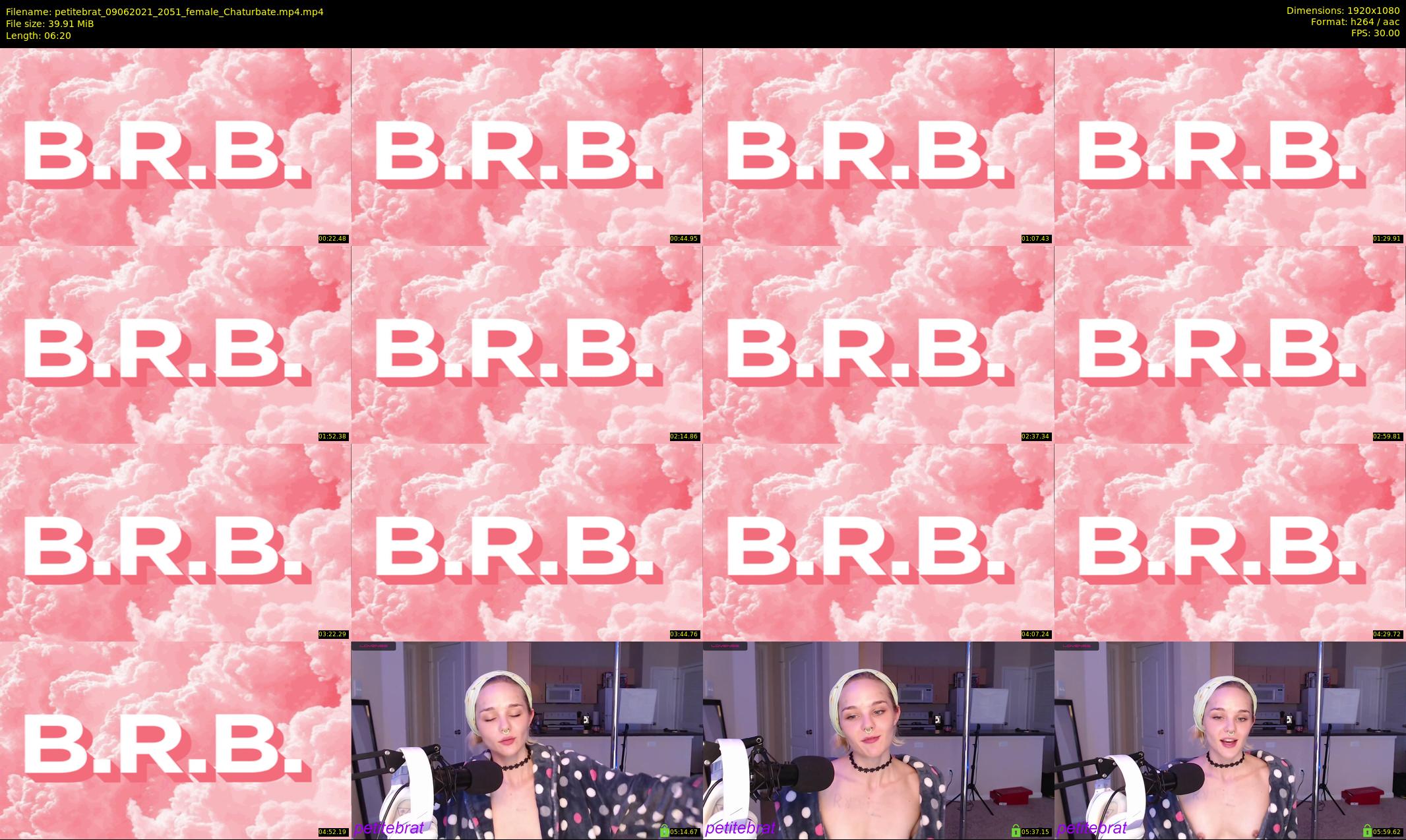 petitebrat — 7 minute Chaturbate female cam show recording, 1080p, Jun 9, 2021