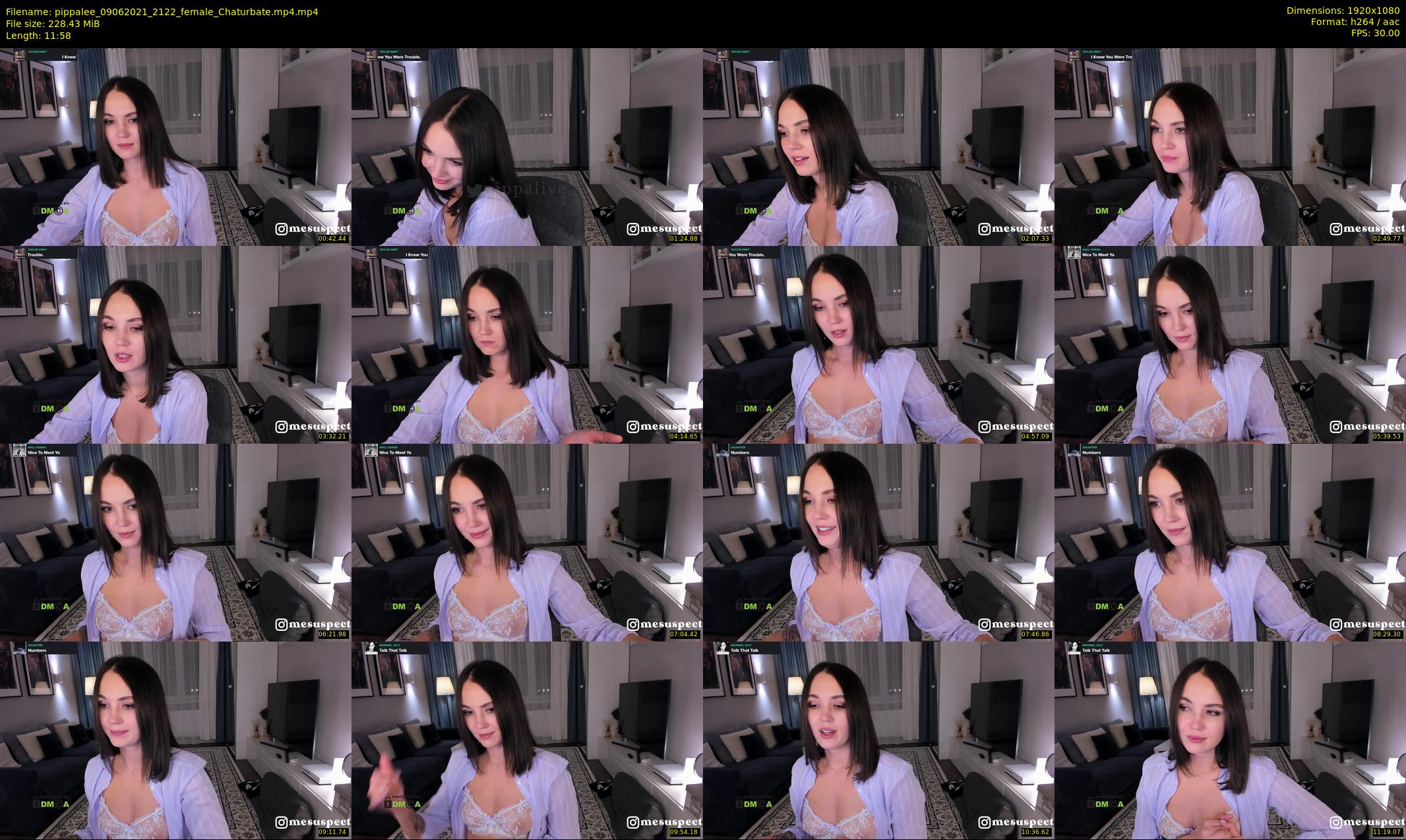 pippalee — 12 minute Chaturbate female cam show recording, 1080p, Jun 9, 2021