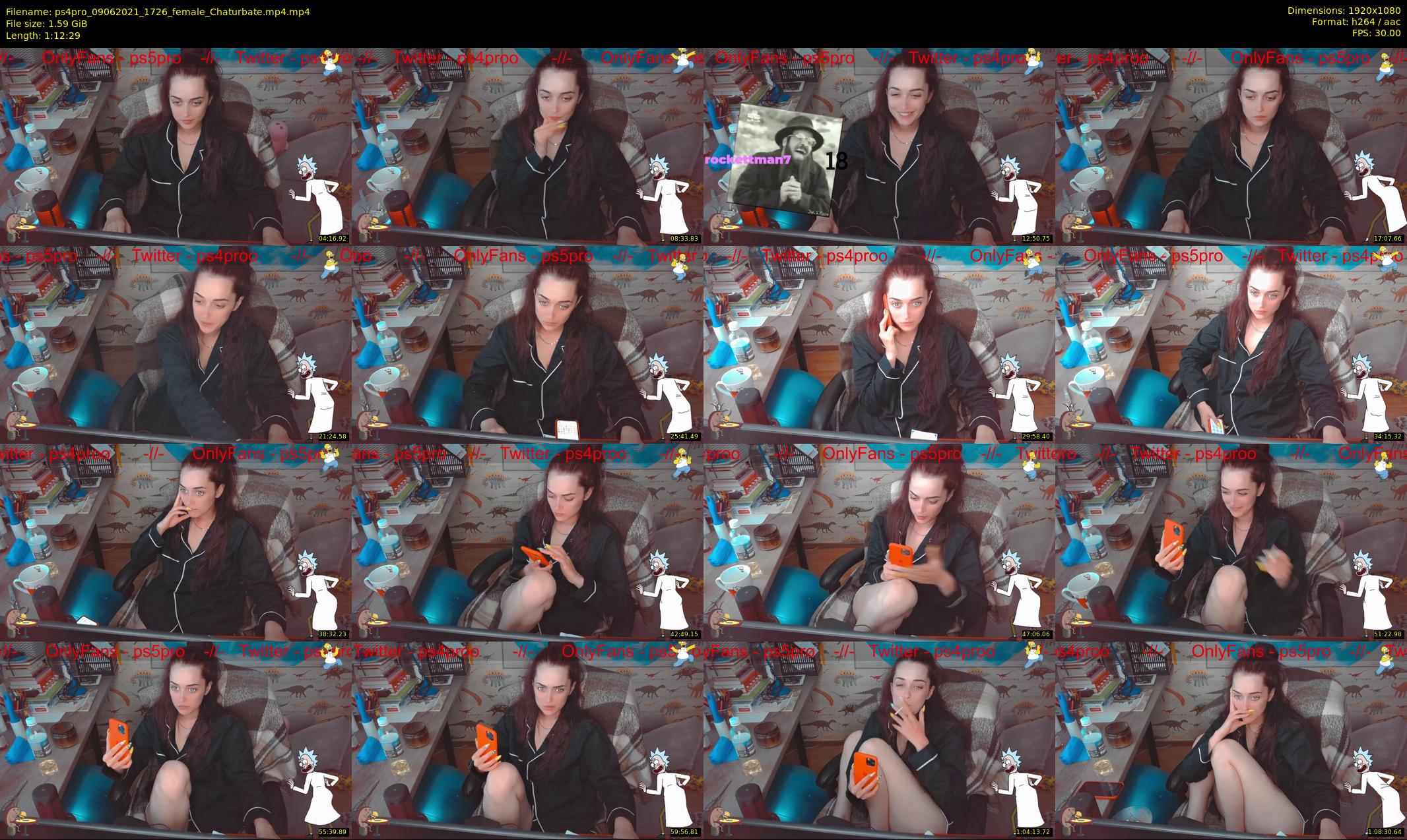 ps4pro — 73 minute Chaturbate female cam show recording, 1080p, Jun 9, 2021