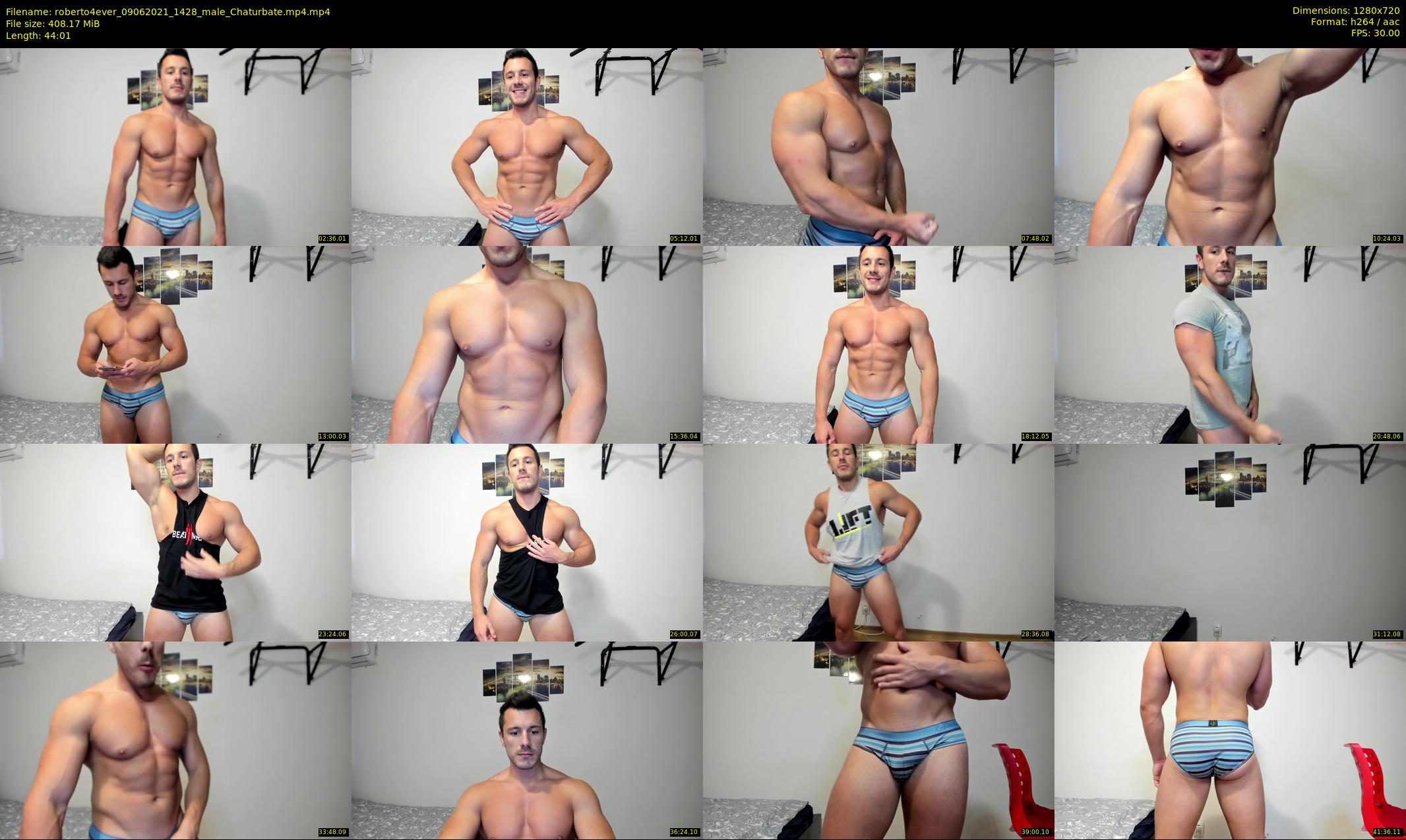 roberto4ever — 45 minute Chaturbate male cam show recording, 720p, Jun 9, 2021