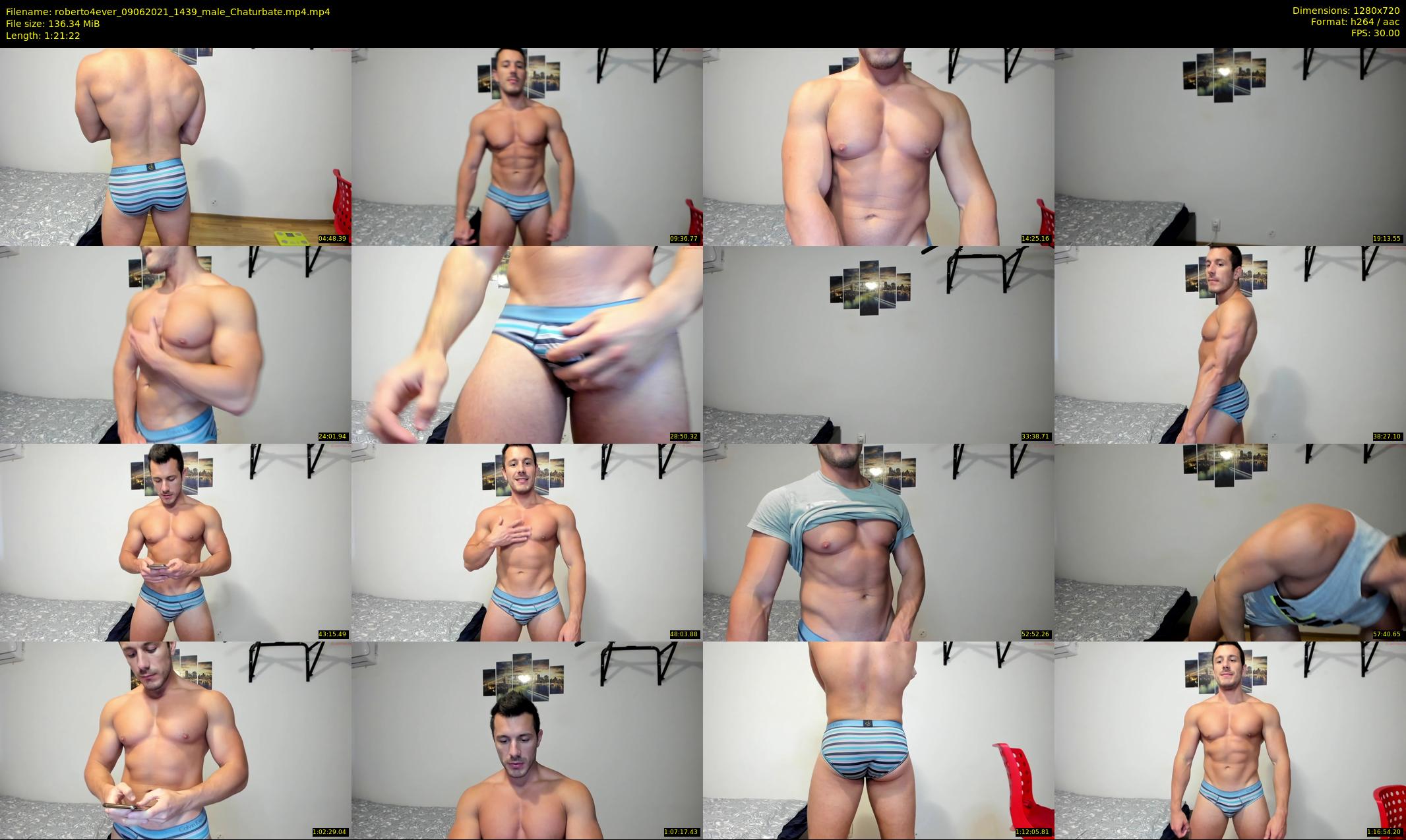 roberto4ever — 82 minute Chaturbate male cam show recording, 720p, Jun 9, 2021