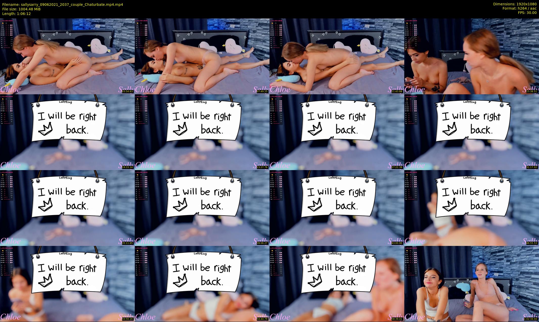 sallysarry — 67 minute Chaturbate couple cam show recording, 1080p, Jun 9, 2021