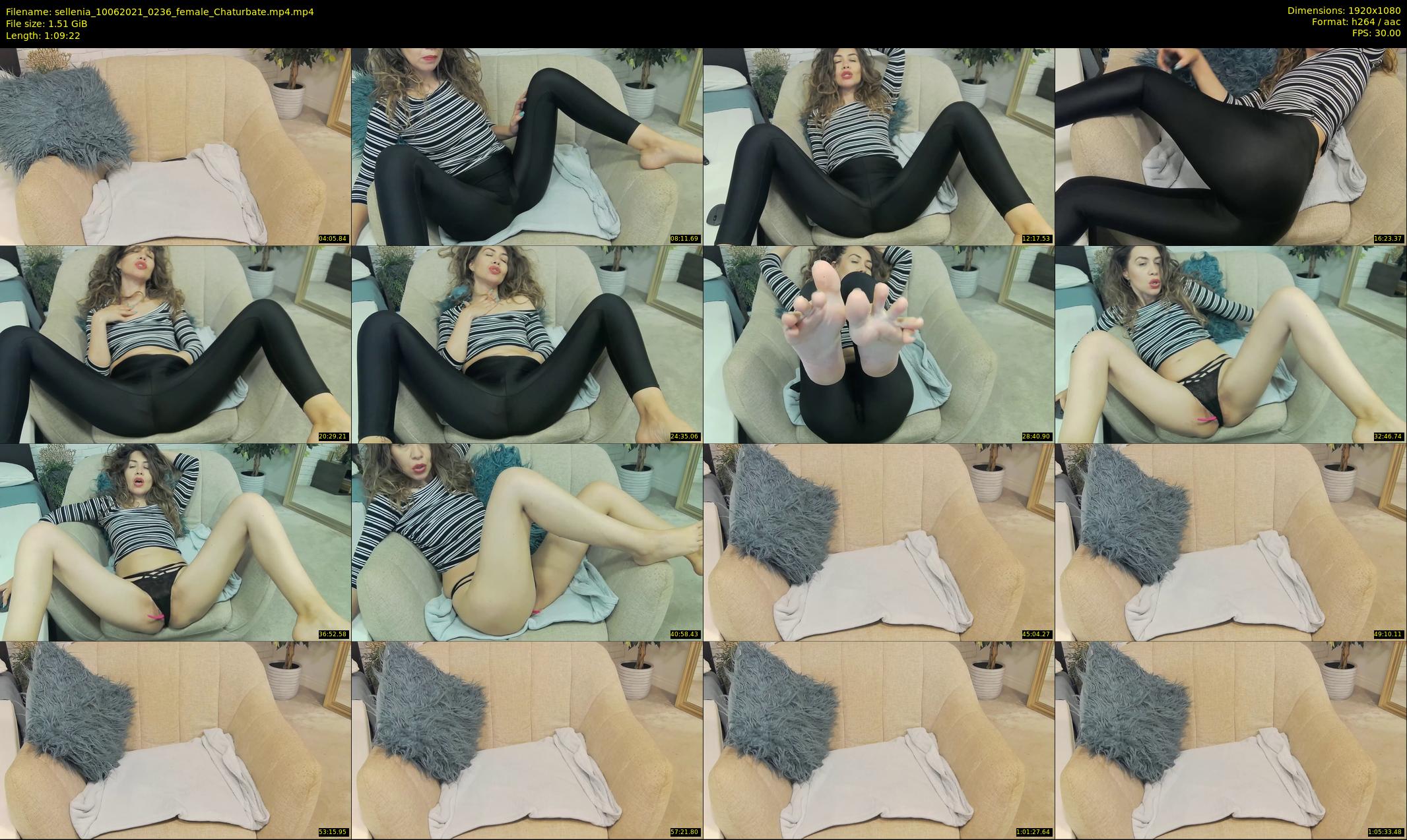 sellenia — 70 minute Chaturbate female cam show recording, 1080p, Jun 10, 2021