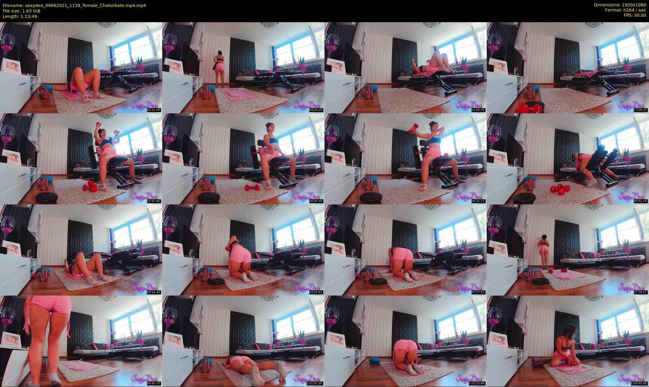 sexydea — 74 minute Chaturbate female cam show recording, 1080p, Jun 9, 2021