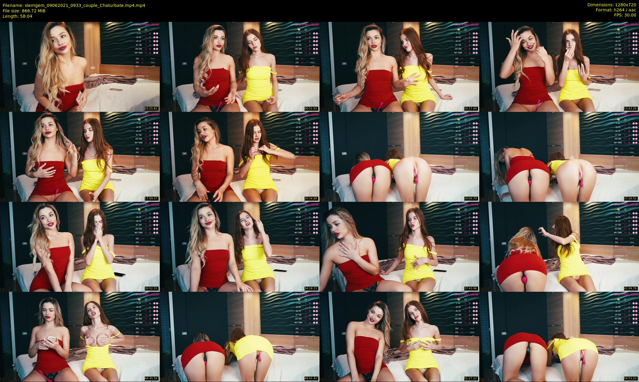 slemgem — 59 minute Chaturbate couple cam show recording, 720p, Jun 9, 2021