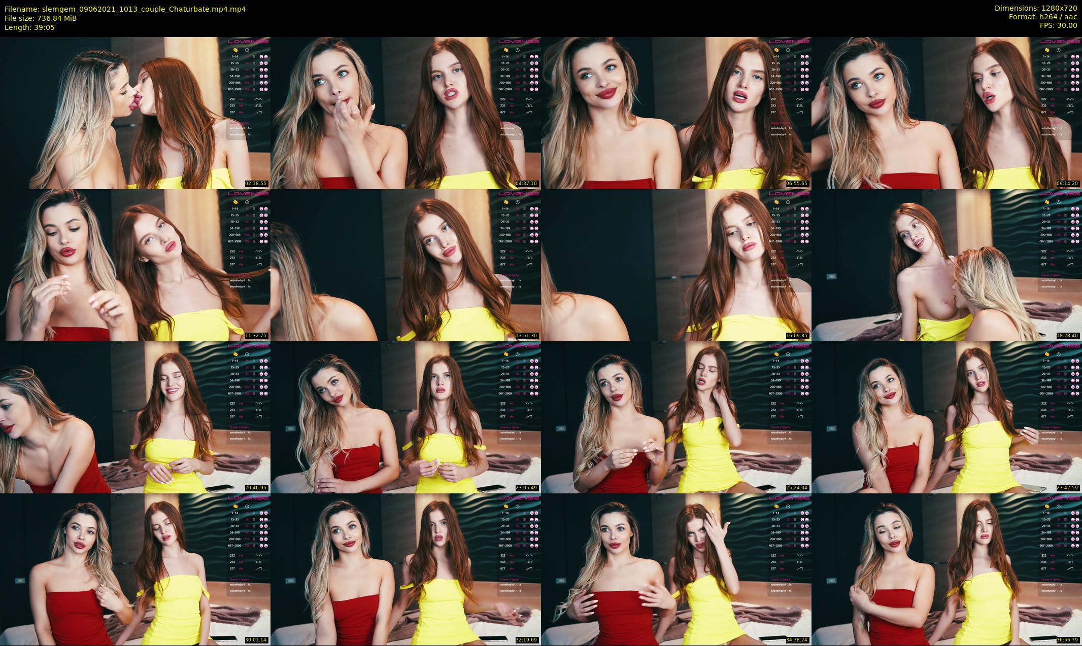 slemgem — 40 minute Chaturbate couple cam show recording, 720p, Jun 9, 2021
