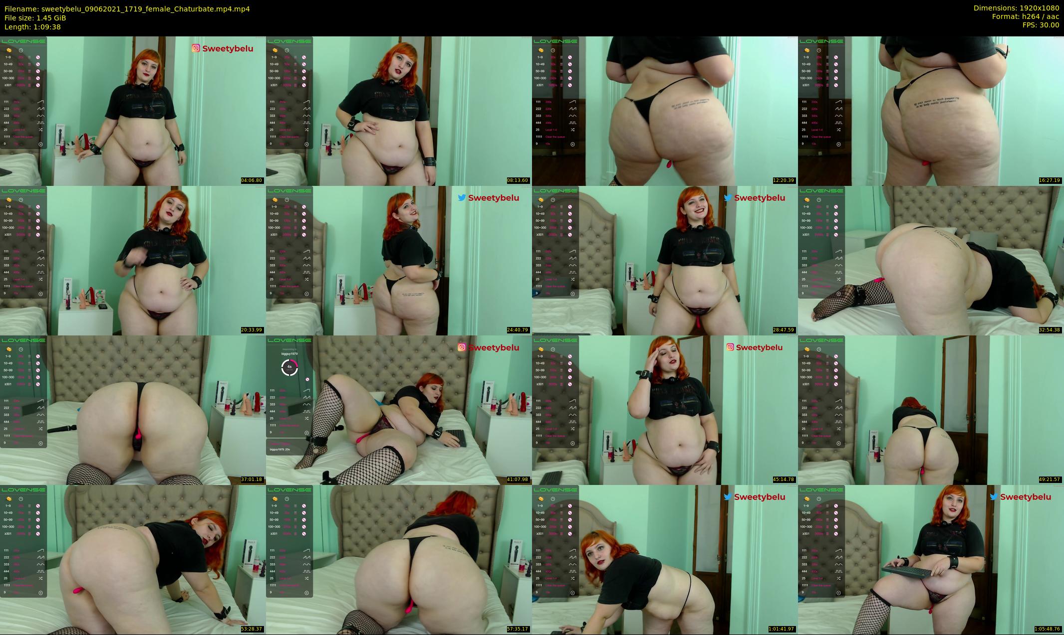 sweetybelu — 70 minute Chaturbate female cam show recording, 1080p, Jun 9, 2021