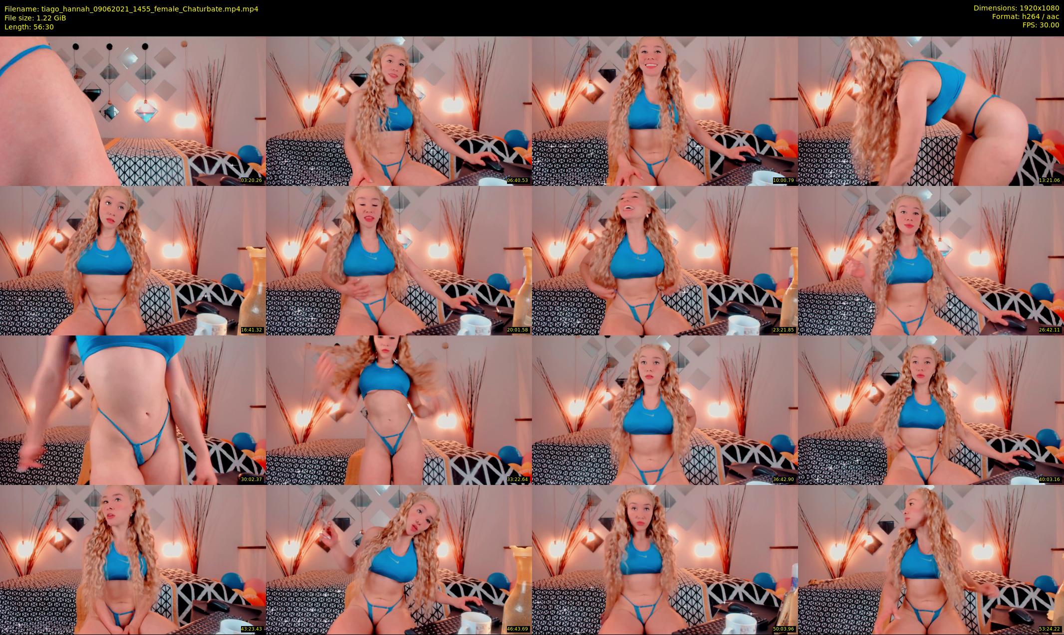 tiago_hannah — 57 minute Chaturbate couple cam show recording, 1080p, Jun 9, 2021