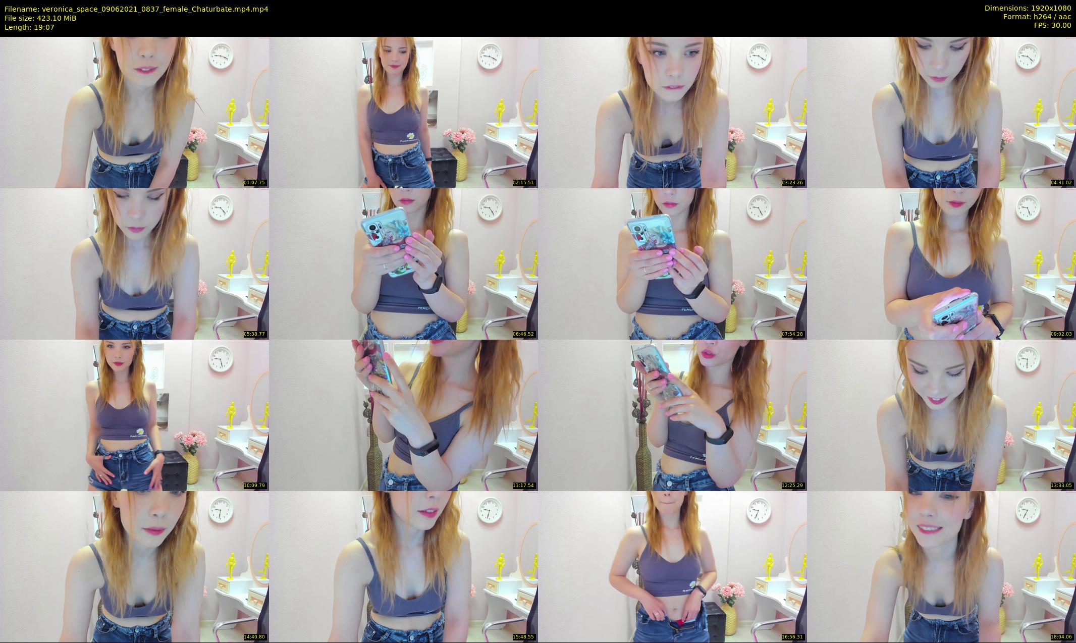 veronica_space — 20 minute Chaturbate female cam show recording, 1080p, Jun 9, 2021