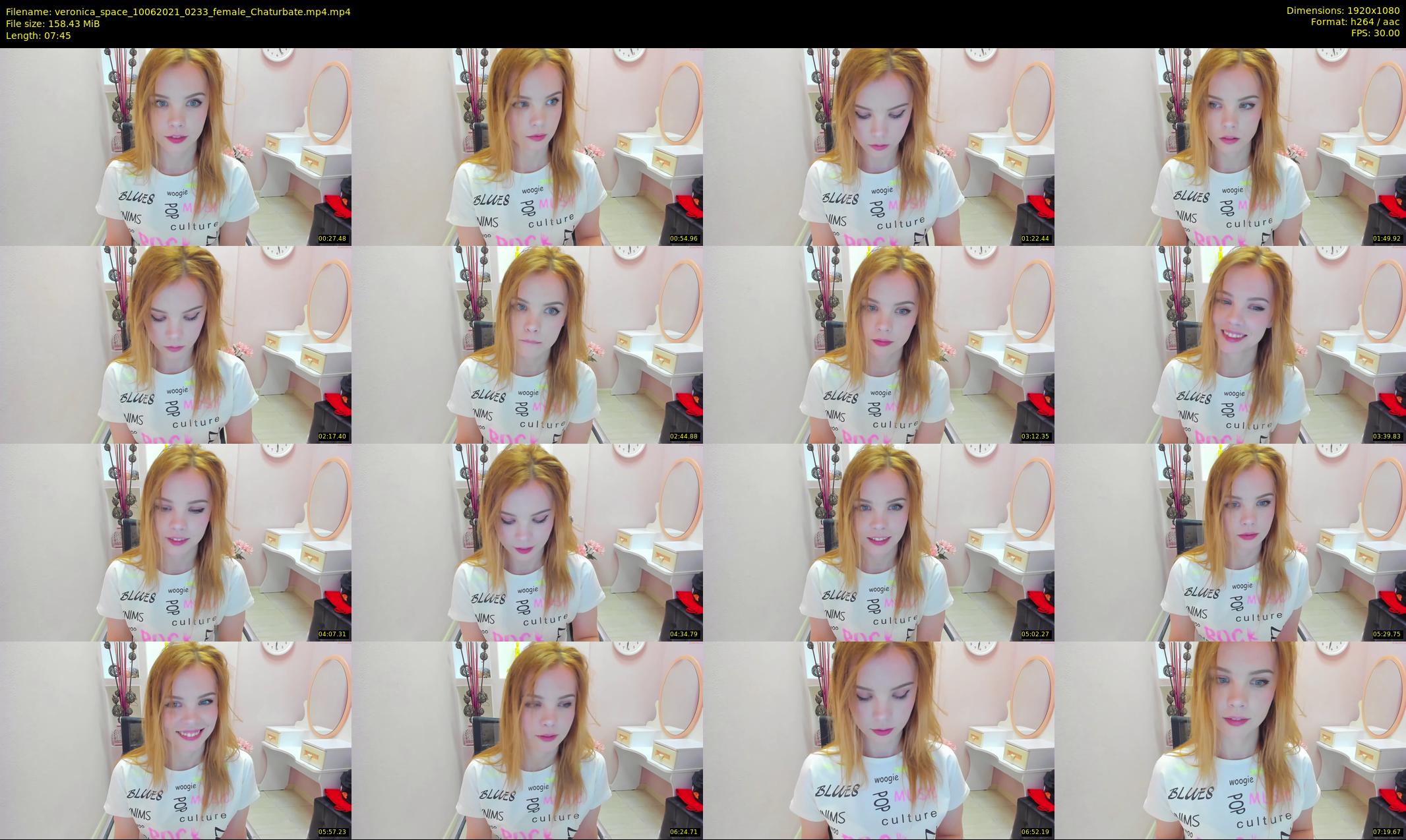 veronica_space — 8 minute Chaturbate female cam show recording, 1080p, Jun 10, 2021