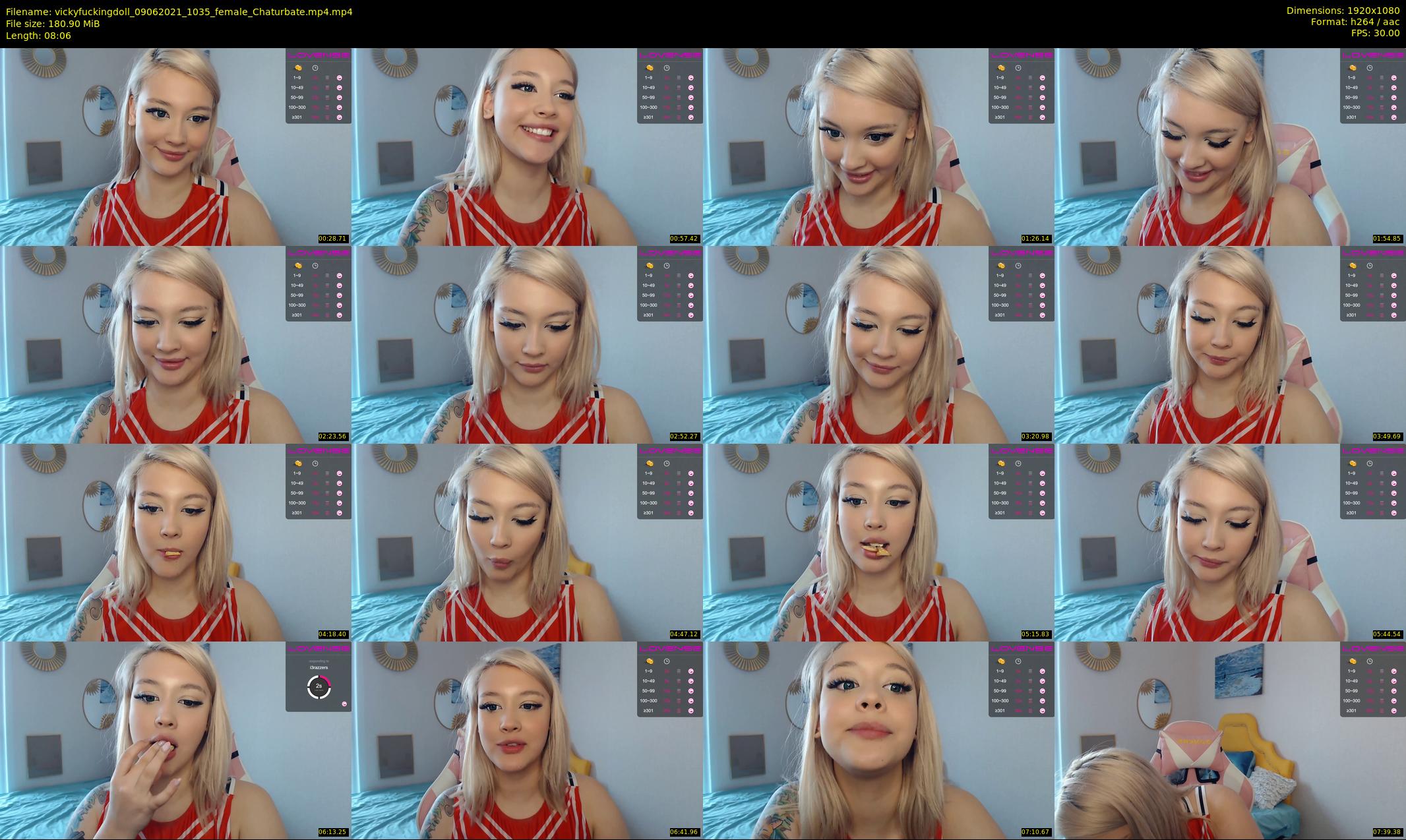 vickyfuckingdoll — 9 minute Chaturbate female cam show recording, 1080p, Jun 9, 2021