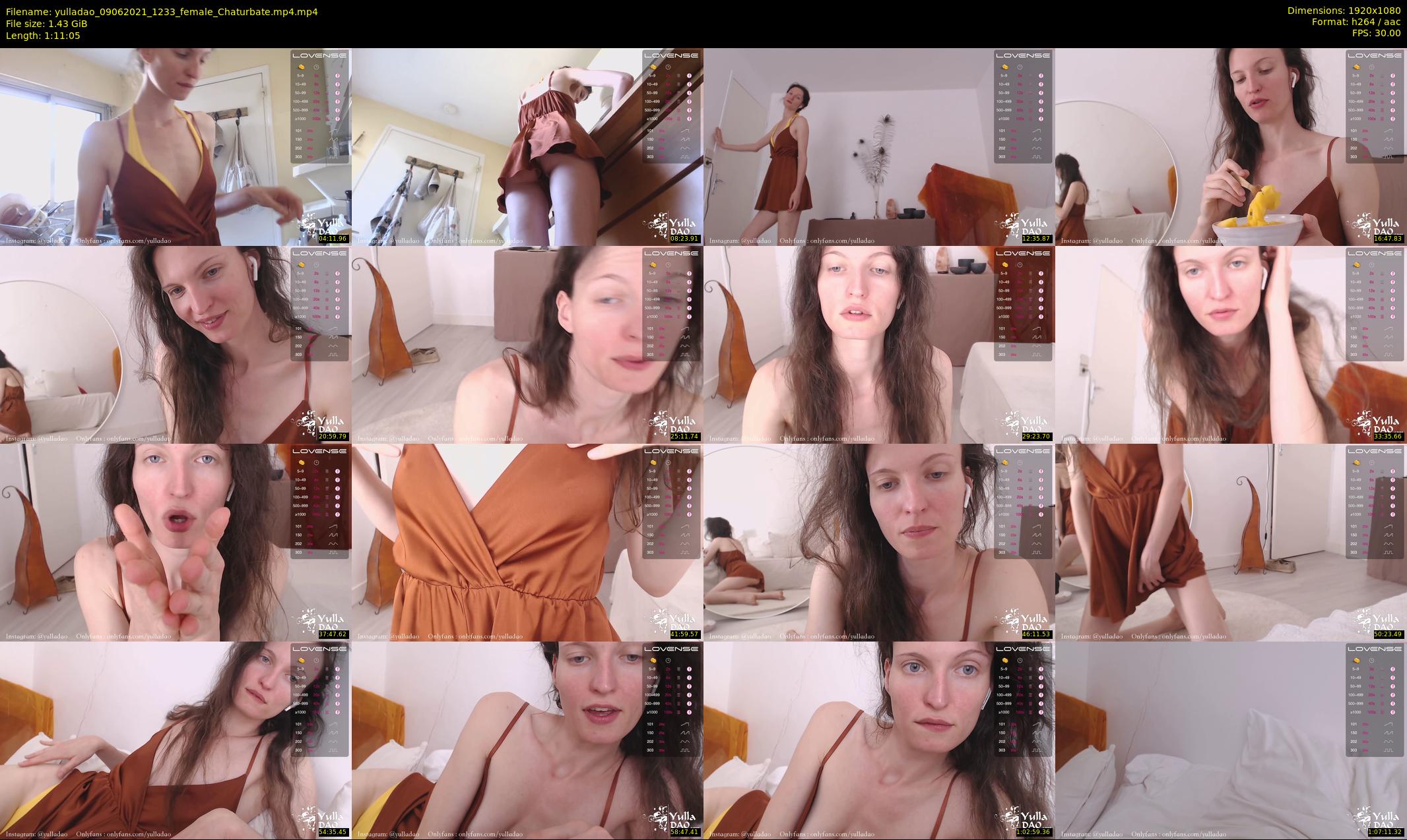 yulladao — 72 minute Chaturbate female cam show recording, 1080p, Jun 9, 2021