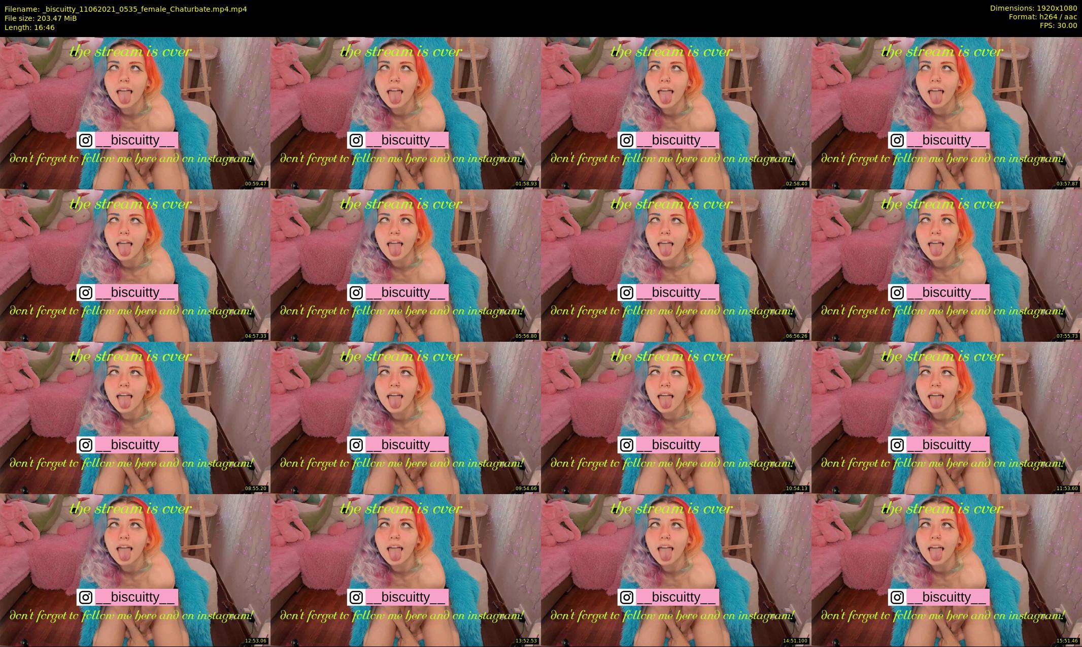 _biscuitty — 17 minute Chaturbate female cam show recording, 1080p, Jun 11, 2021