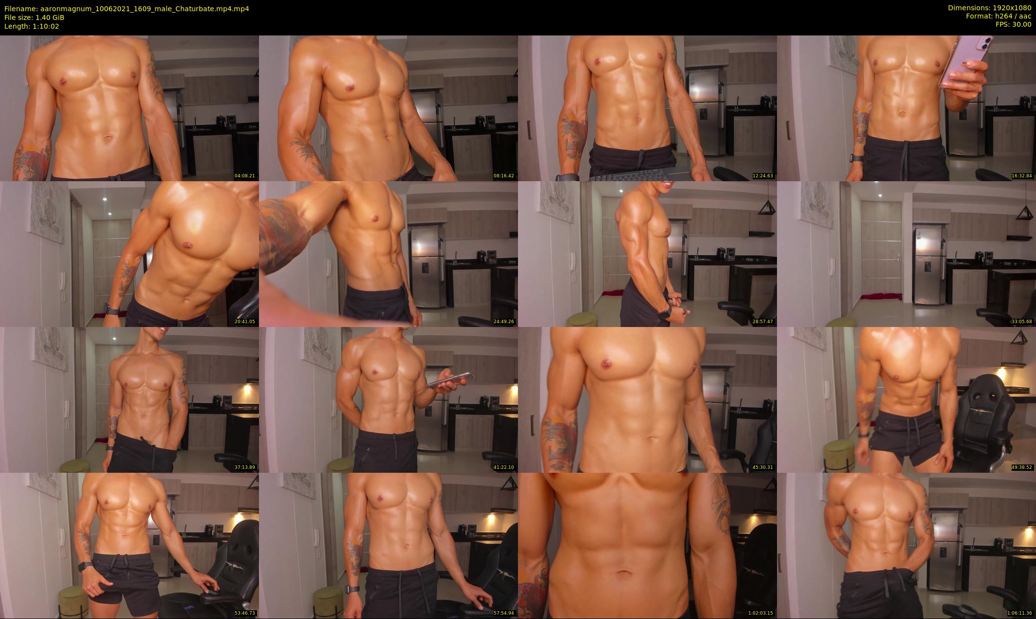 aaronmagnum — 71 minute Chaturbate male cam show recording, 1080p, Jun 10, 2021