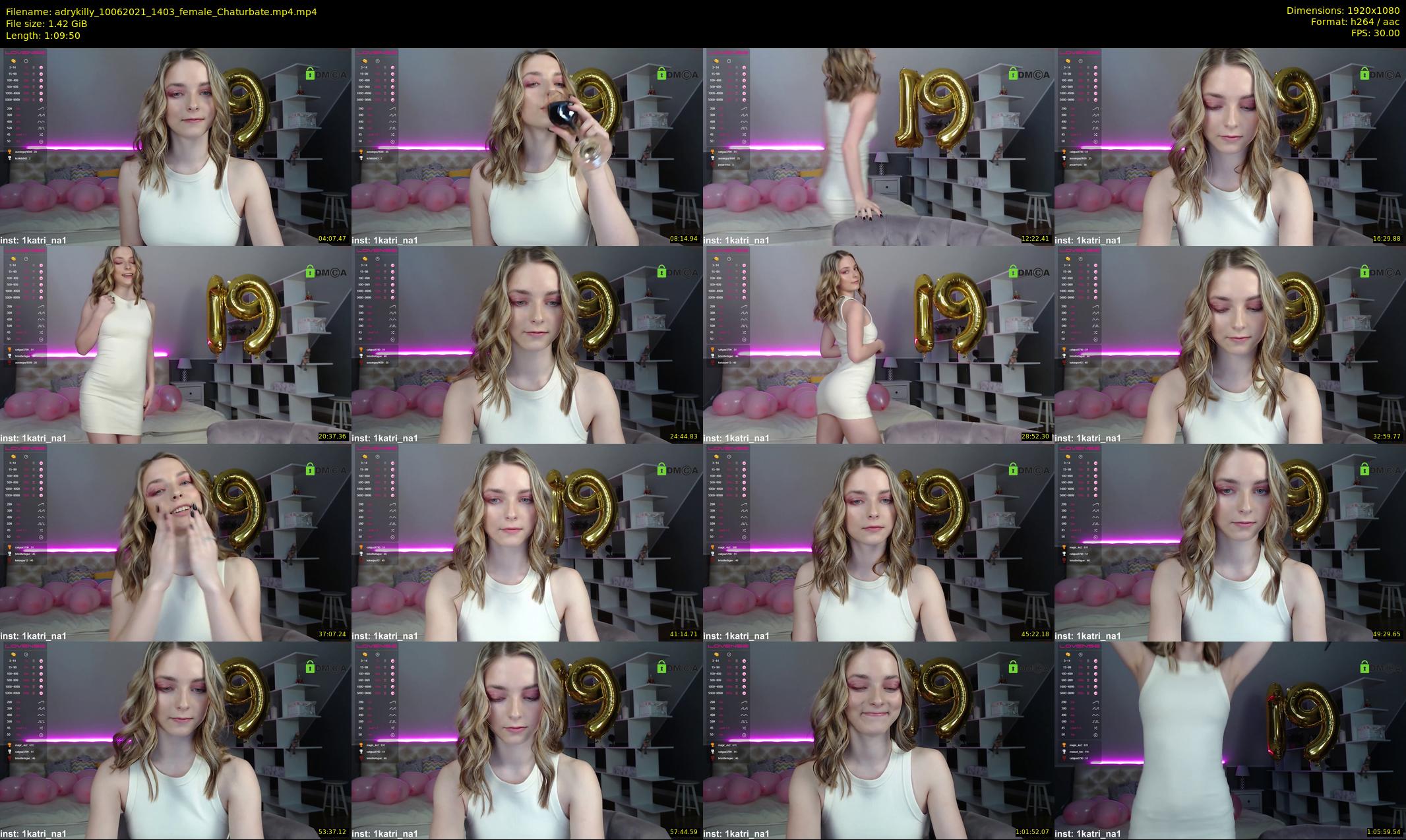 adrykilly — 70 minute Chaturbate female cam show recording, 1080p, Jun 10, 2021