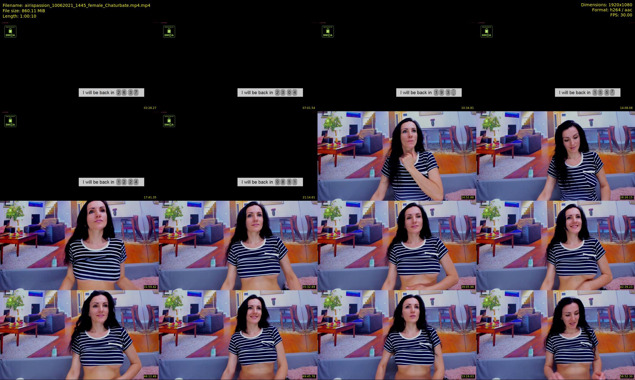 airispassion — 61 minute Chaturbate female cam show recording, 1080p, Jun 10, 2021