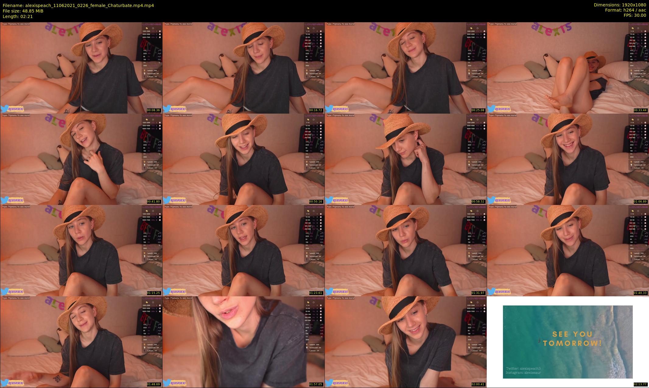 alexispeach — 3 minute Chaturbate female cam show recording, 1080p, Jun 11, 2021