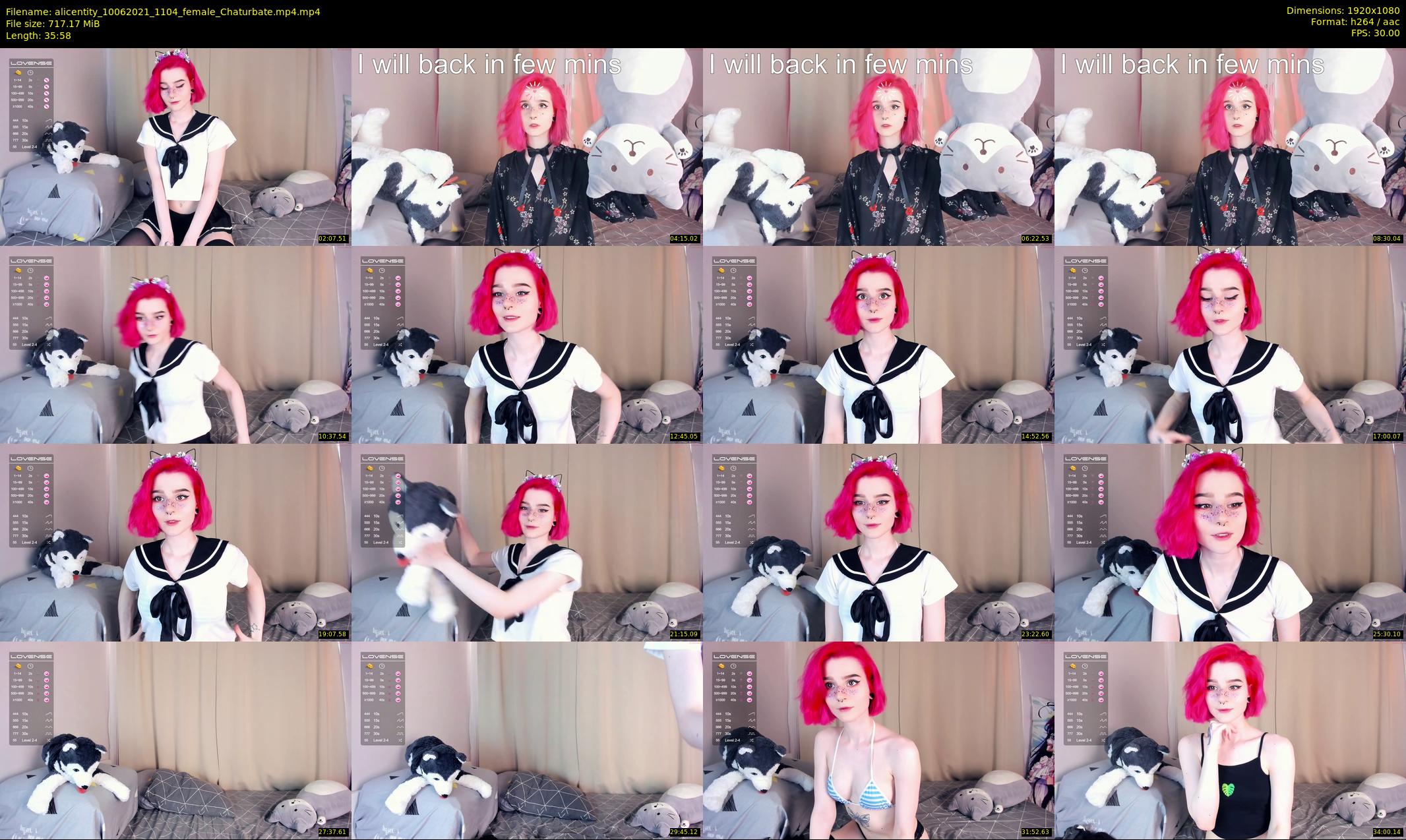 alicentity — 36 minute Chaturbate female cam show recording, 1080p, Jun 10, 2021