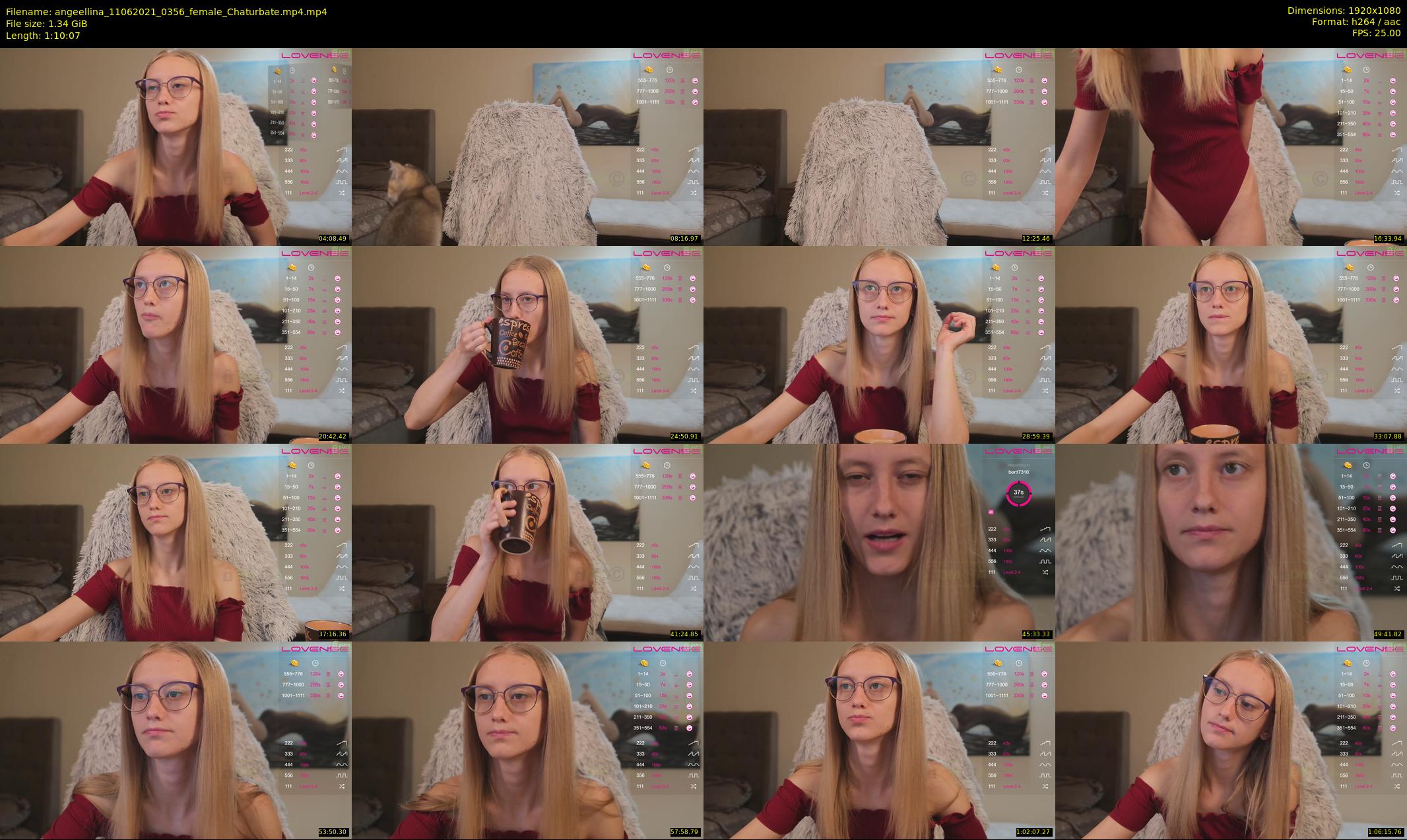 angeellina — 71 minute Chaturbate female cam show recording, 1080p, Jun 11, 2021