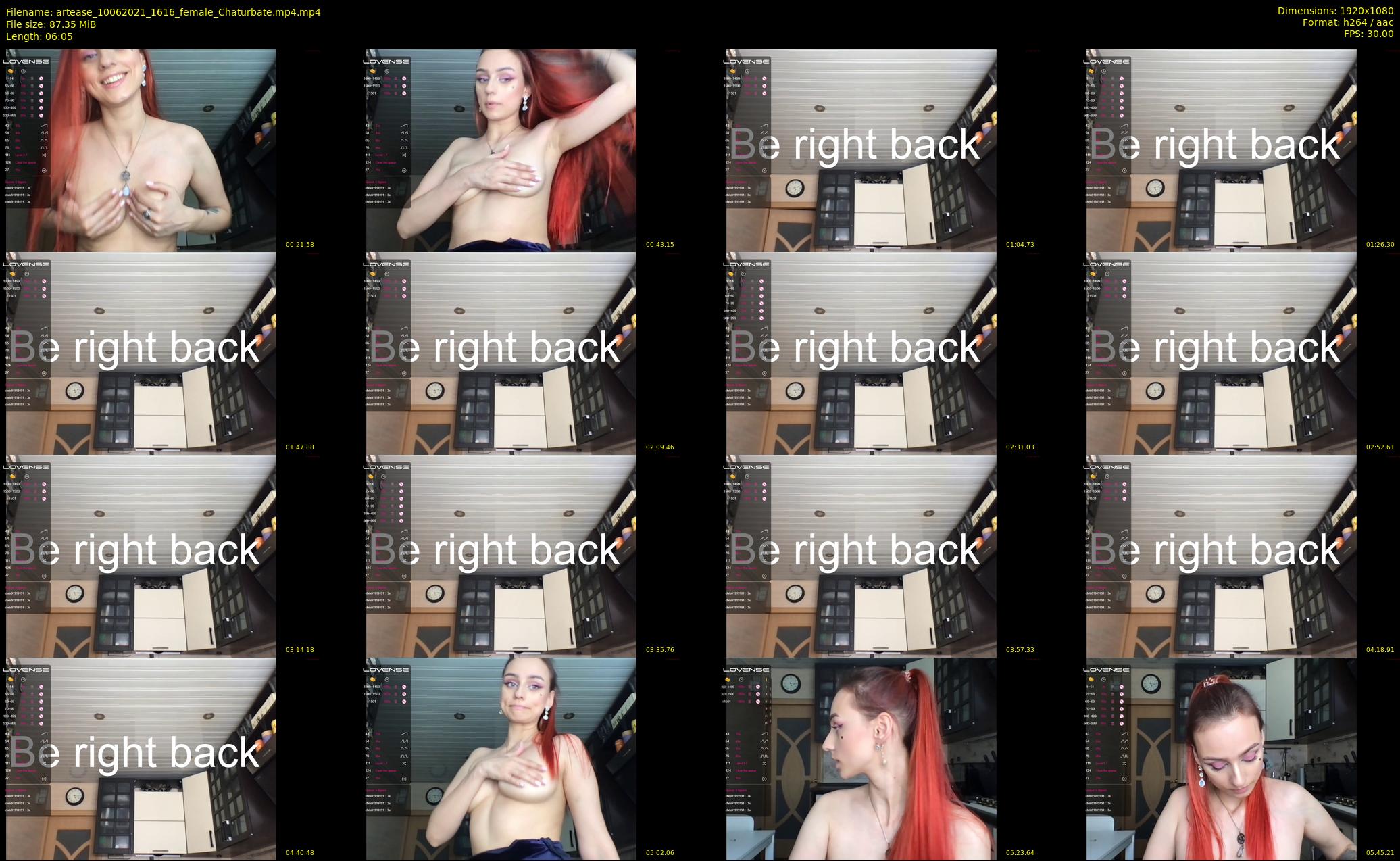 artease — 7 minute Chaturbate female cam show recording, 1080p, Jun 10, 2021