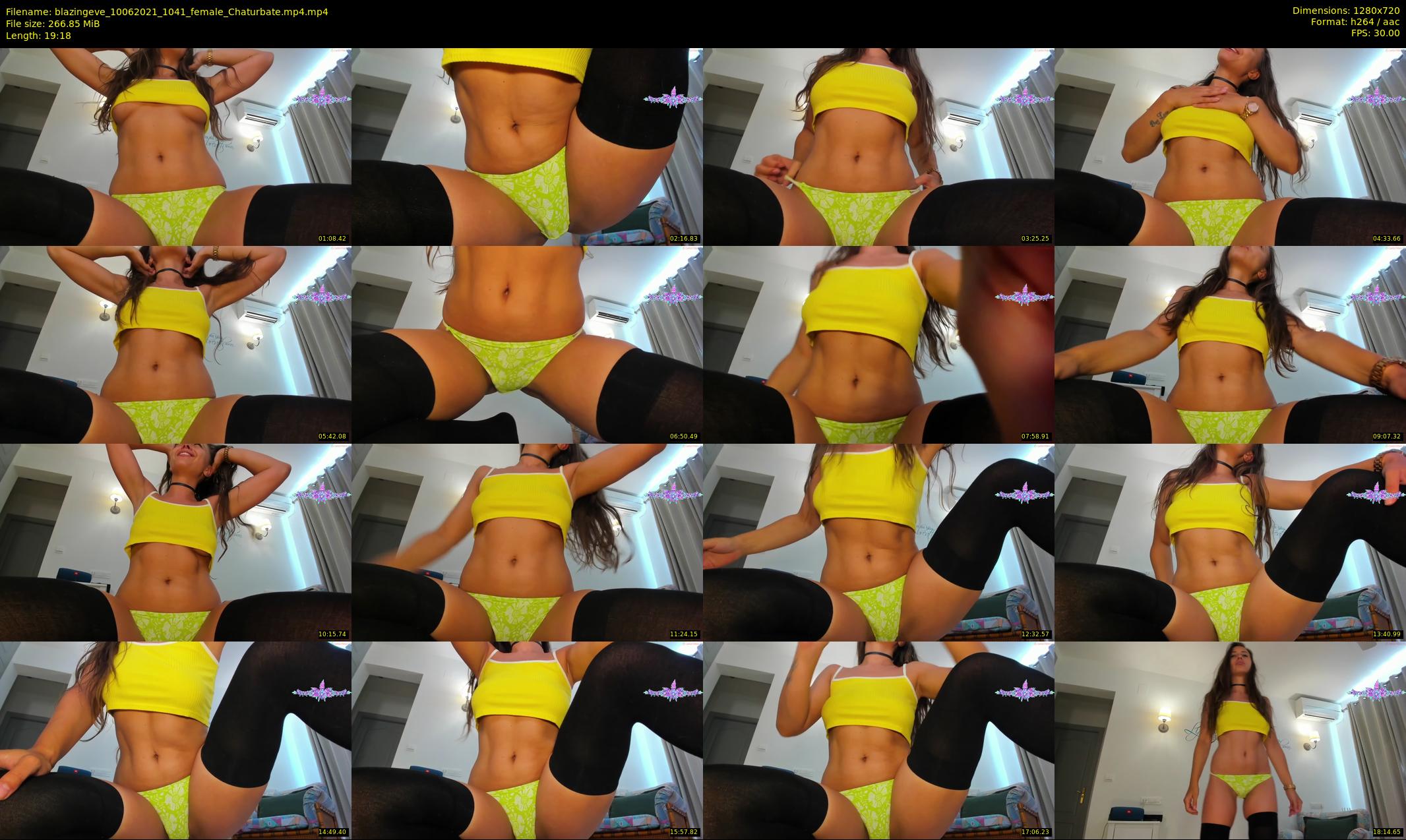 blazingeve — 20 minute Chaturbate female cam show recording, 720p, Jun 10, 2021
