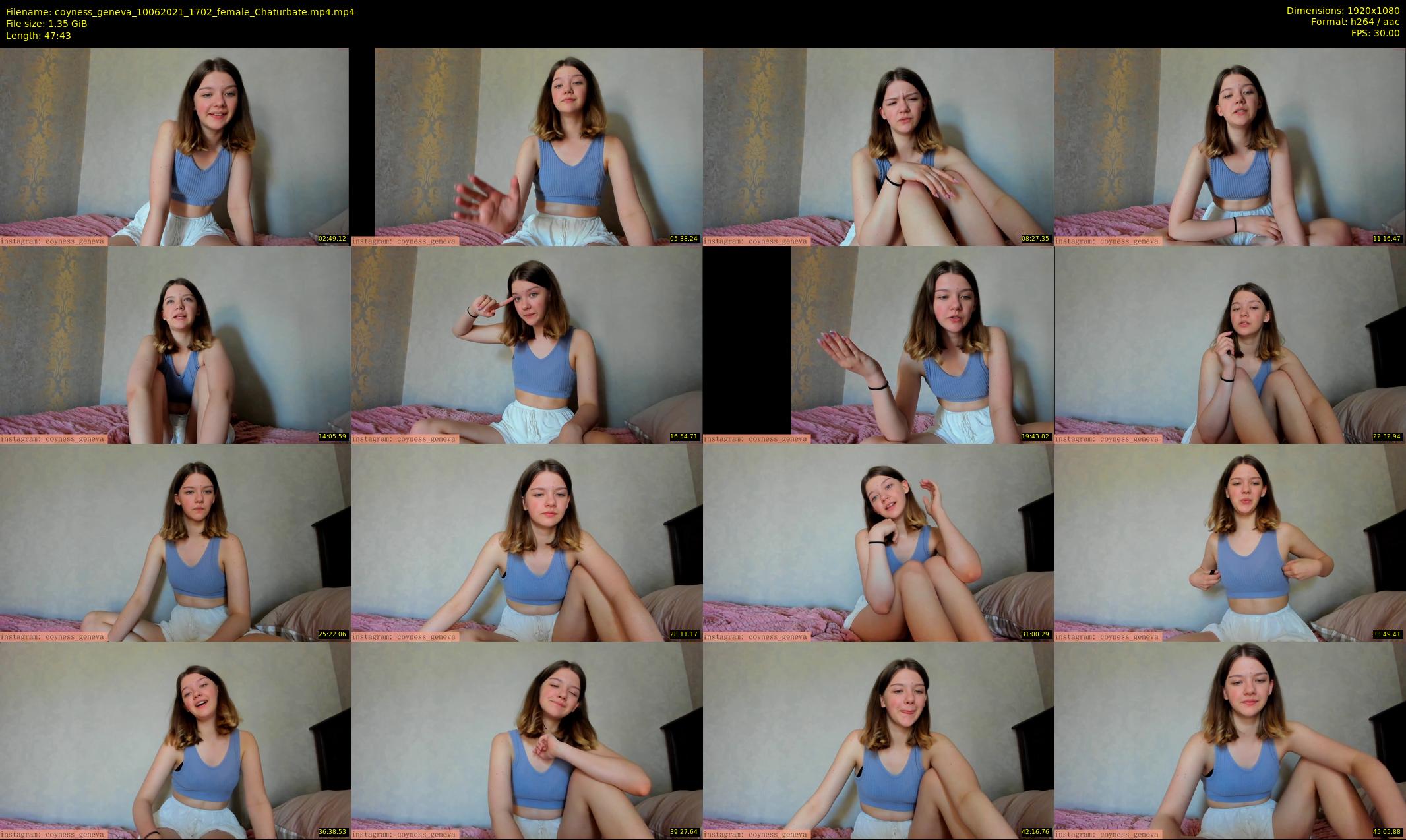 coyness_geneva — 48 minute Chaturbate female cam show recording, 1080p, Jun 10, 2021