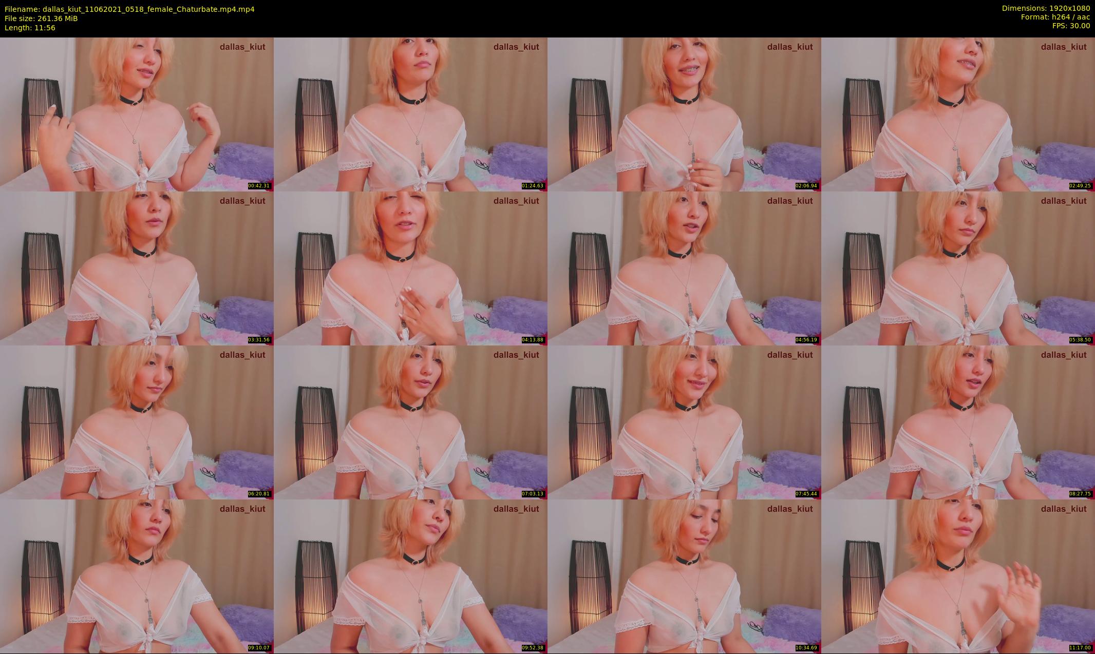 dallas_kiut — 12 minute Chaturbate female cam show recording, 1080p, Jun 11, 2021