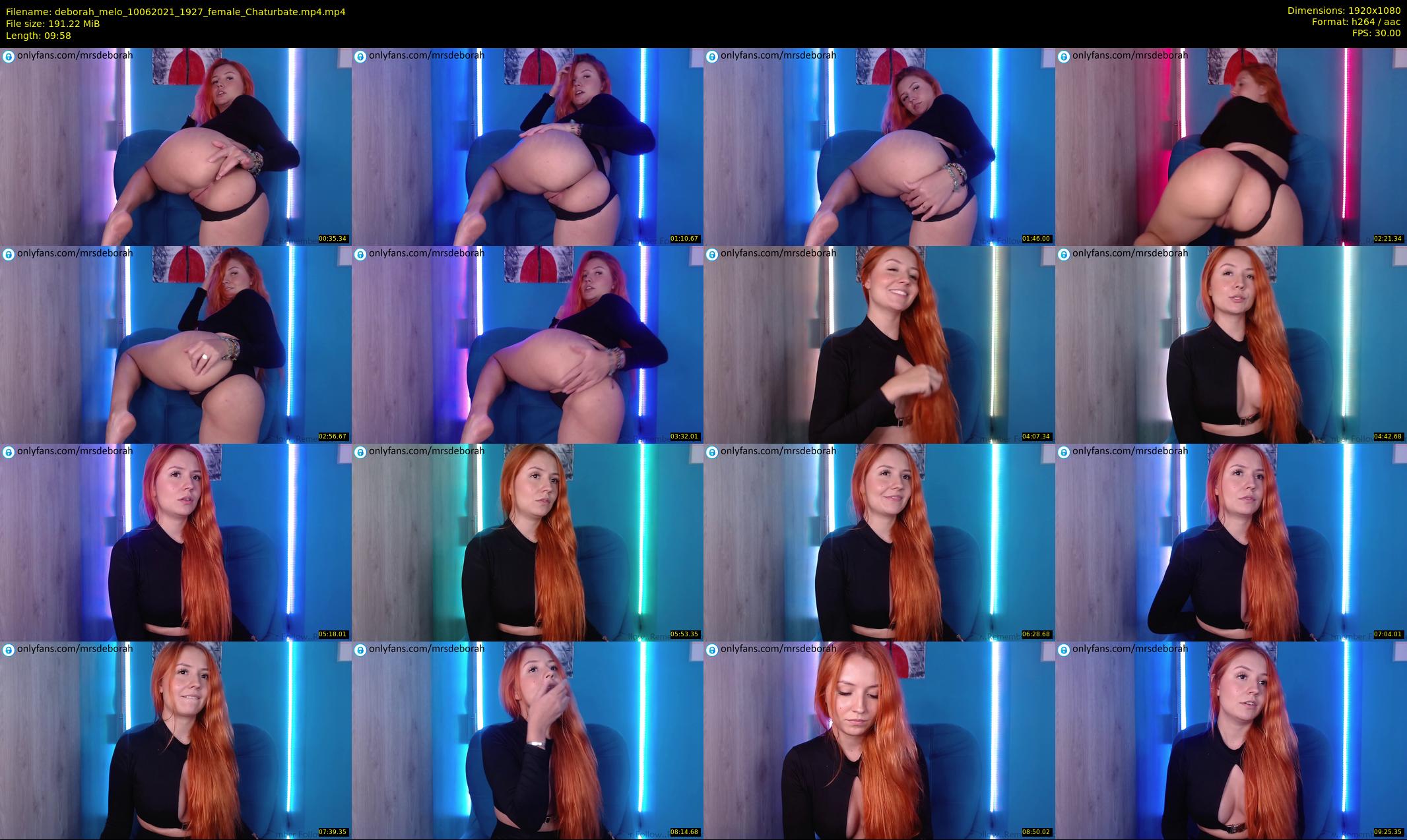 deborah_melo — 10 minute Chaturbate female cam show recording, 1080p, Jun 10, 2021