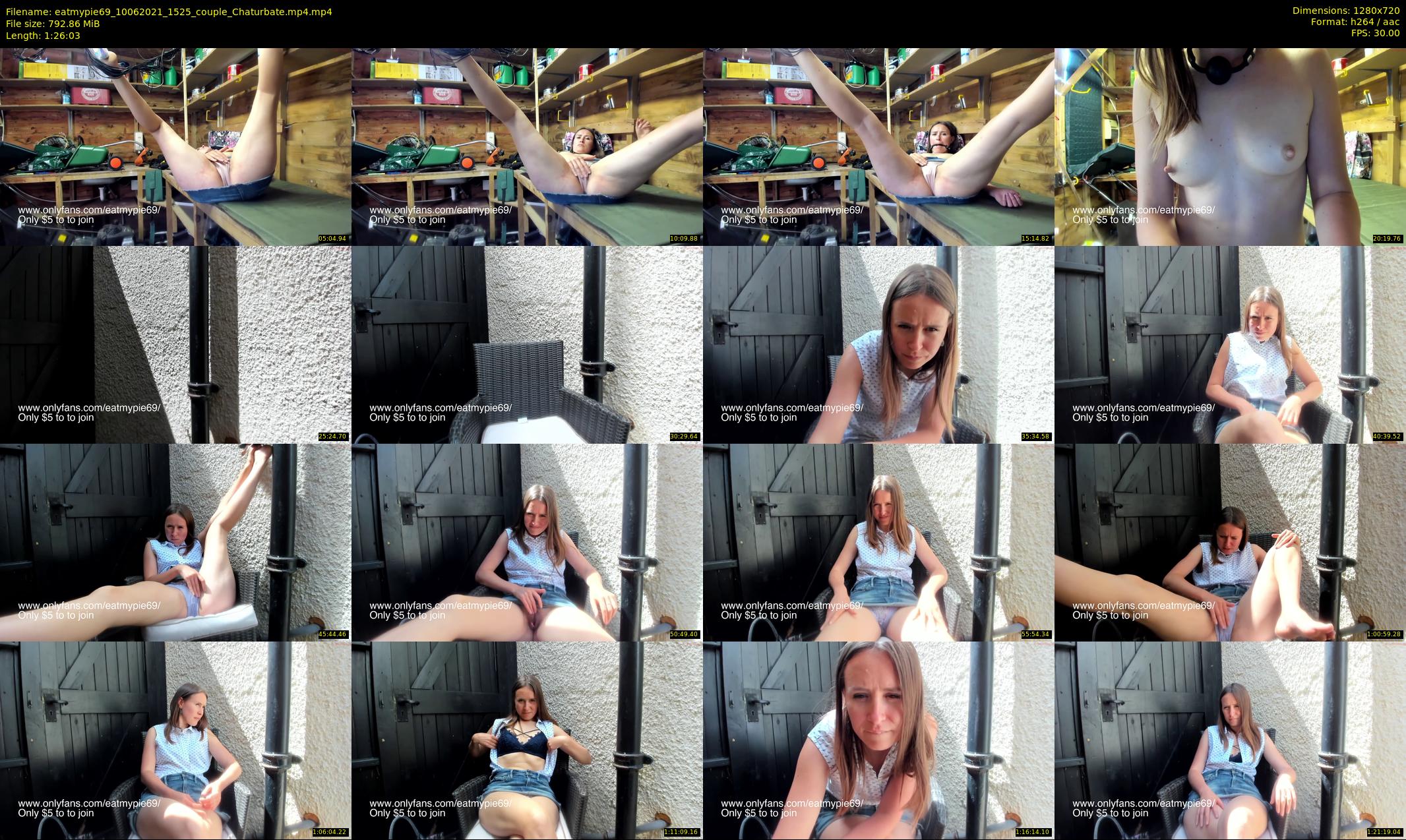 eatmypie69 — 87 minute Chaturbate female cam show recording, 720p, Jun 10, 2021