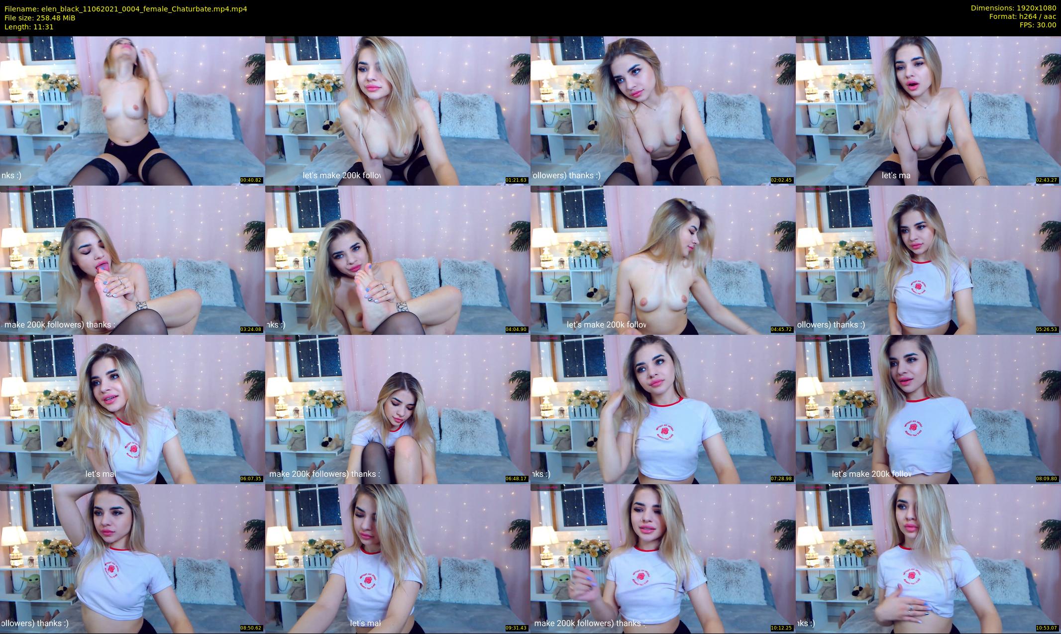 elen_black — 12 minute Chaturbate female cam show recording, 1080p, Jun 11, 2021