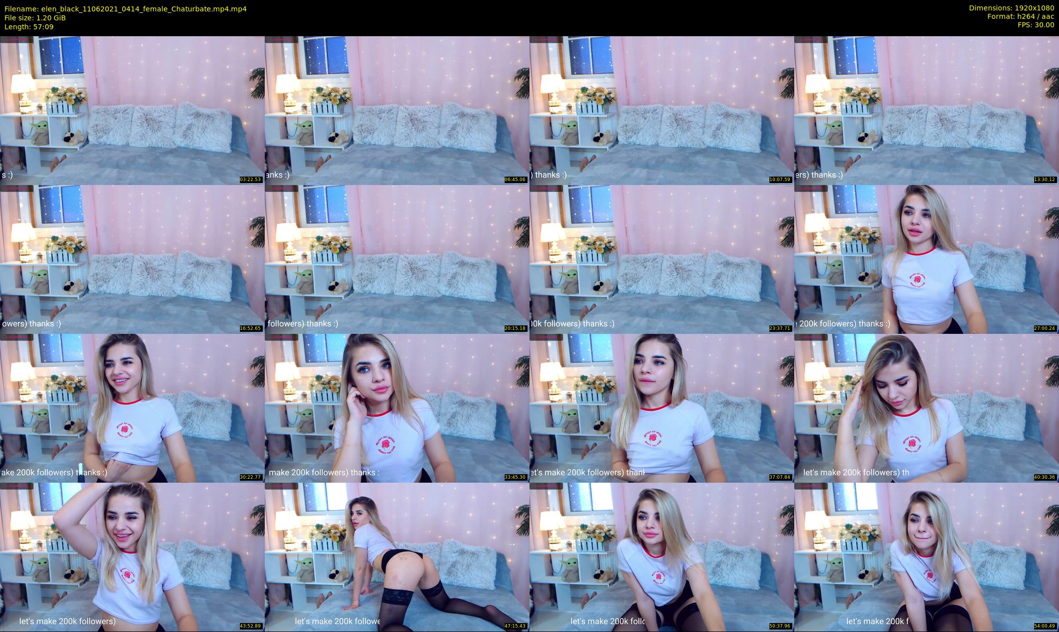 elen_black — 58 minute Chaturbate female cam show recording, 1080p, Jun 11, 2021