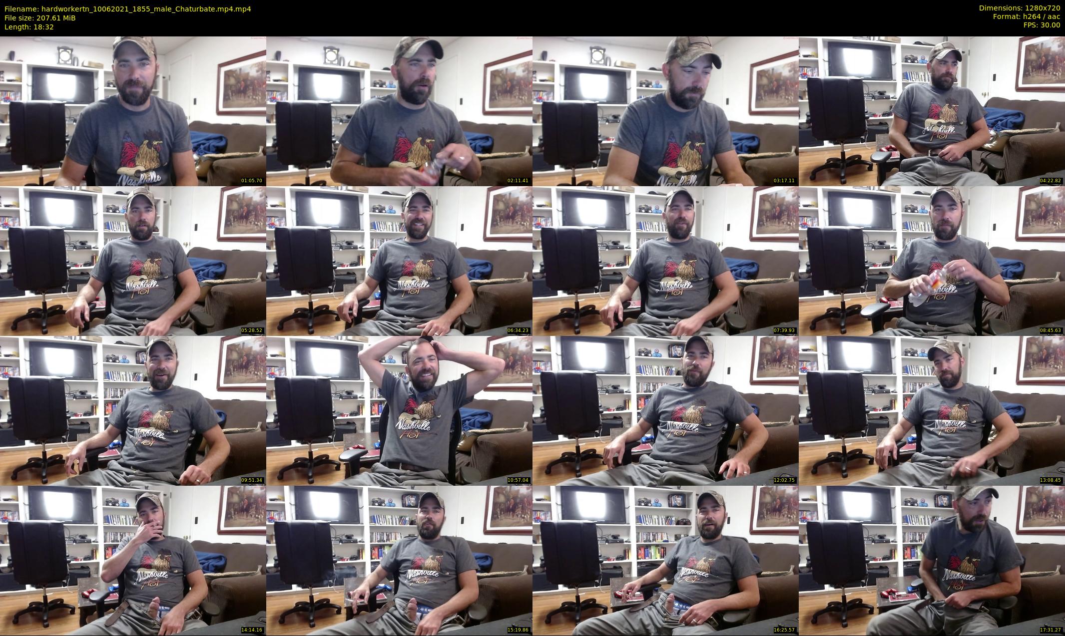 hardworkertn — 19 minute Chaturbate male cam show recording, 720p, Jun 10, 2021