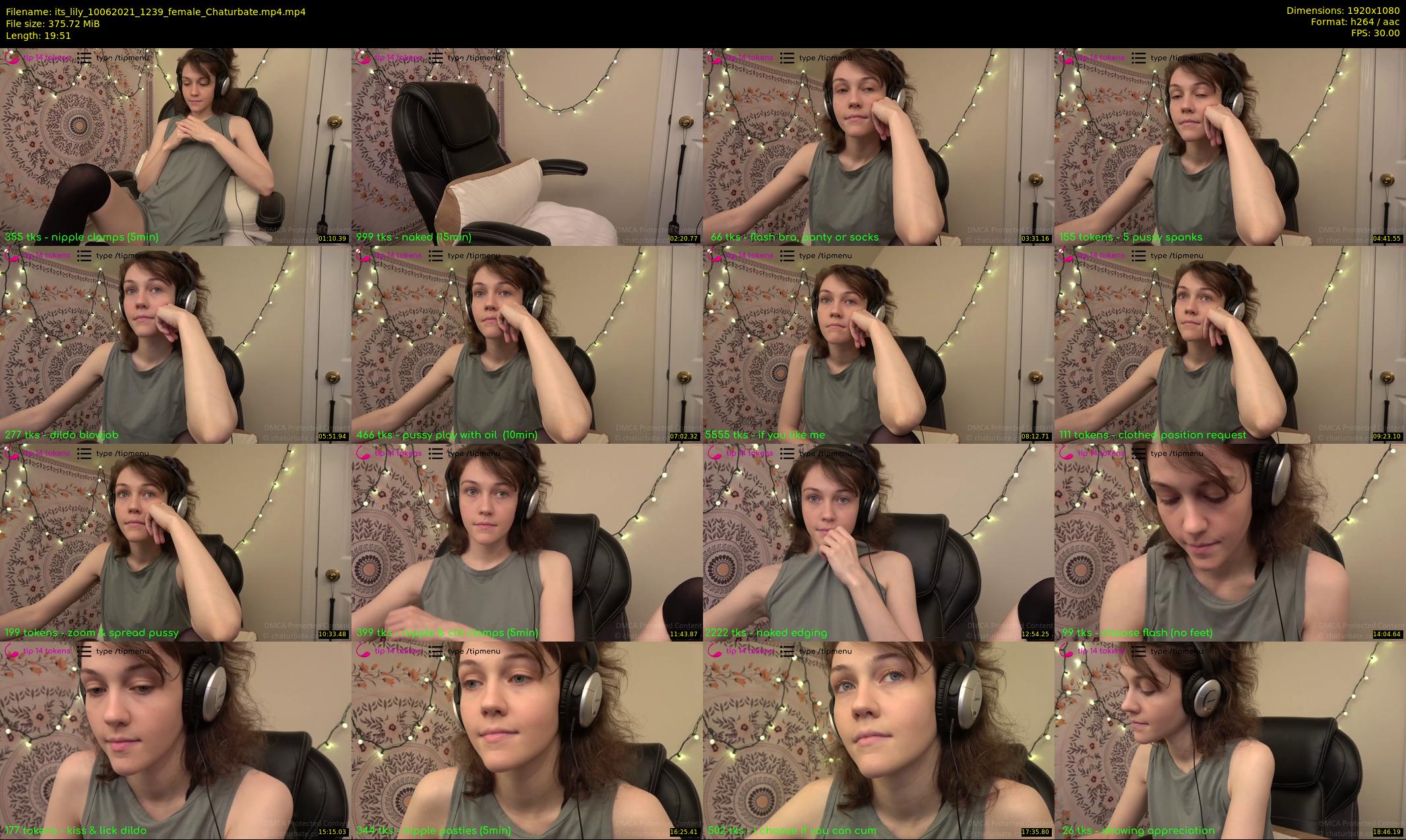 its_lily — 20 minute Chaturbate female cam show recording, 1080p, Jun 10, 2021