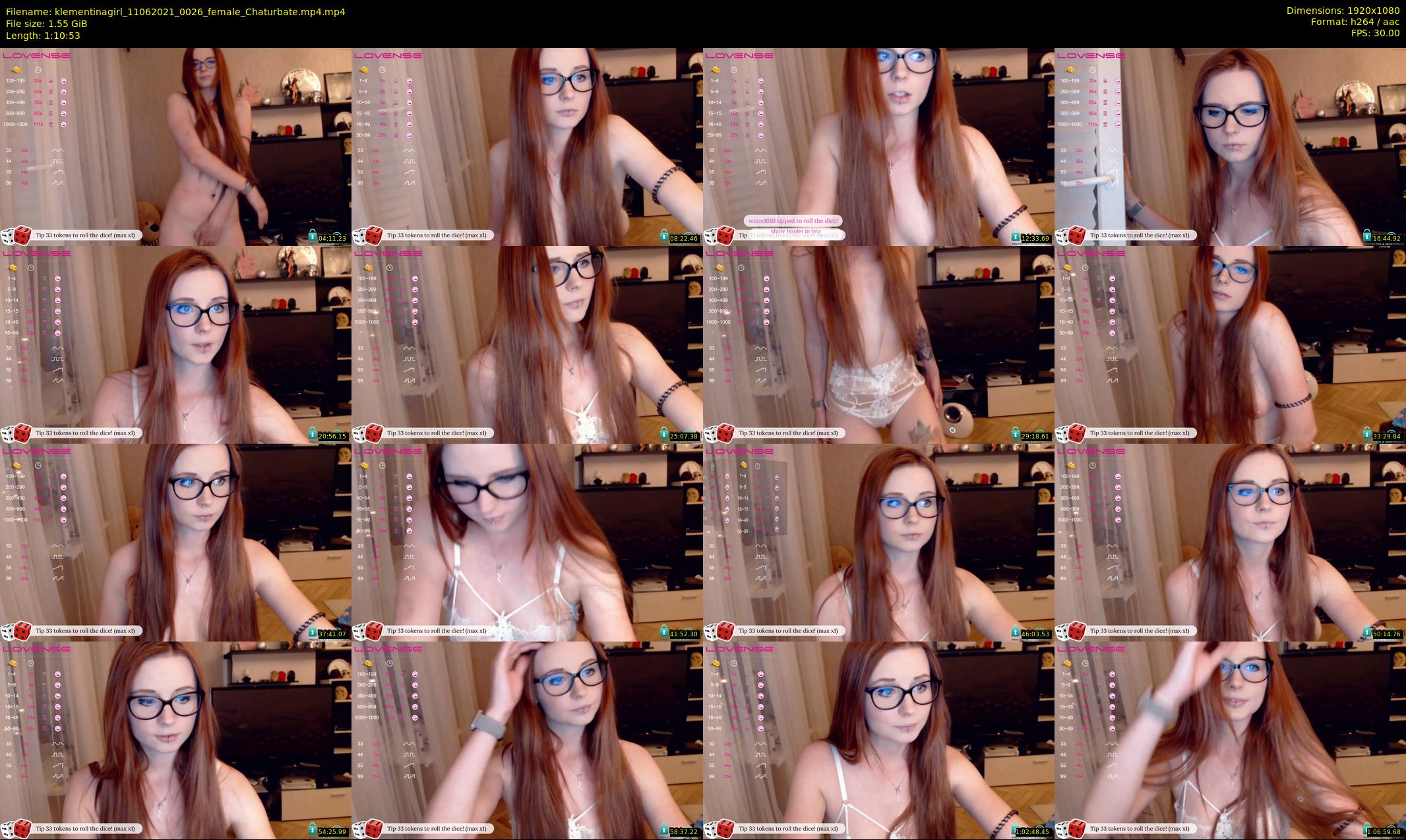 klementinagirl — 71 minute Chaturbate female cam show recording, 1080p, Jun 11, 2021