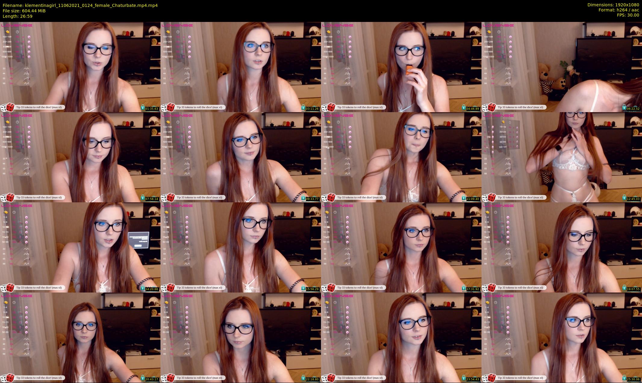 klementinagirl — 27 minute Chaturbate female cam show recording, 1080p, Jun 11, 2021
