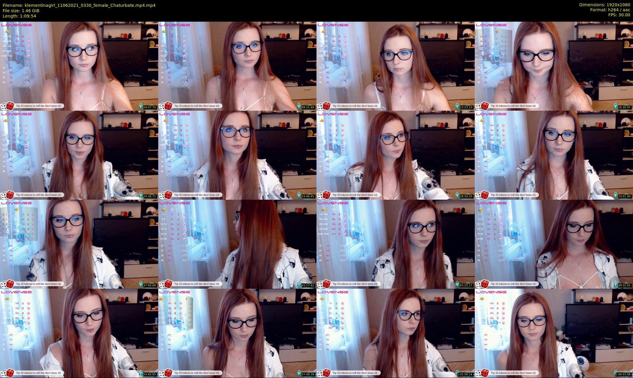 klementinagirl — 70 minute Chaturbate female cam show recording, 1080p, Jun 11, 2021