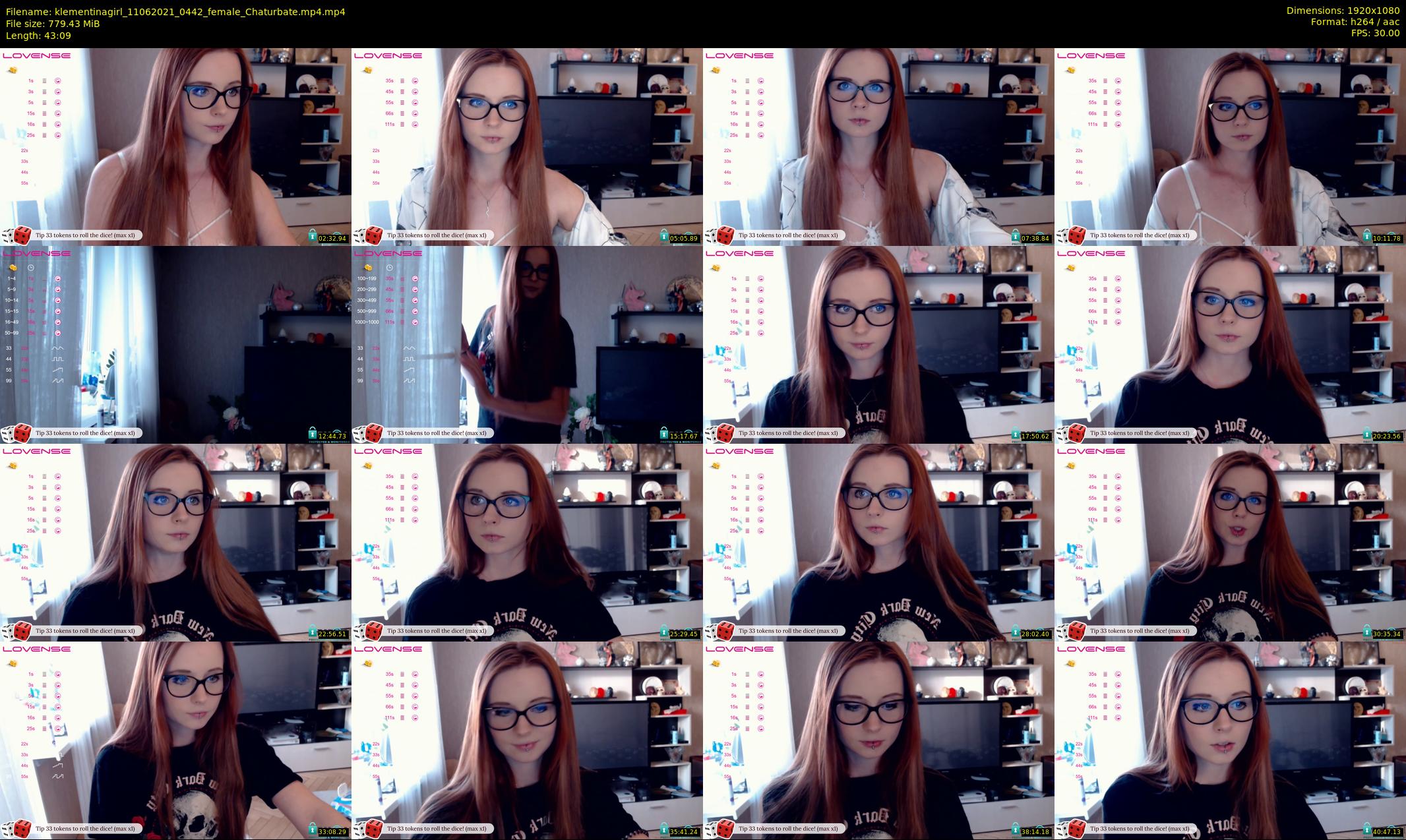 klementinagirl — 44 minute Chaturbate female cam show recording, 1080p, Jun 11, 2021