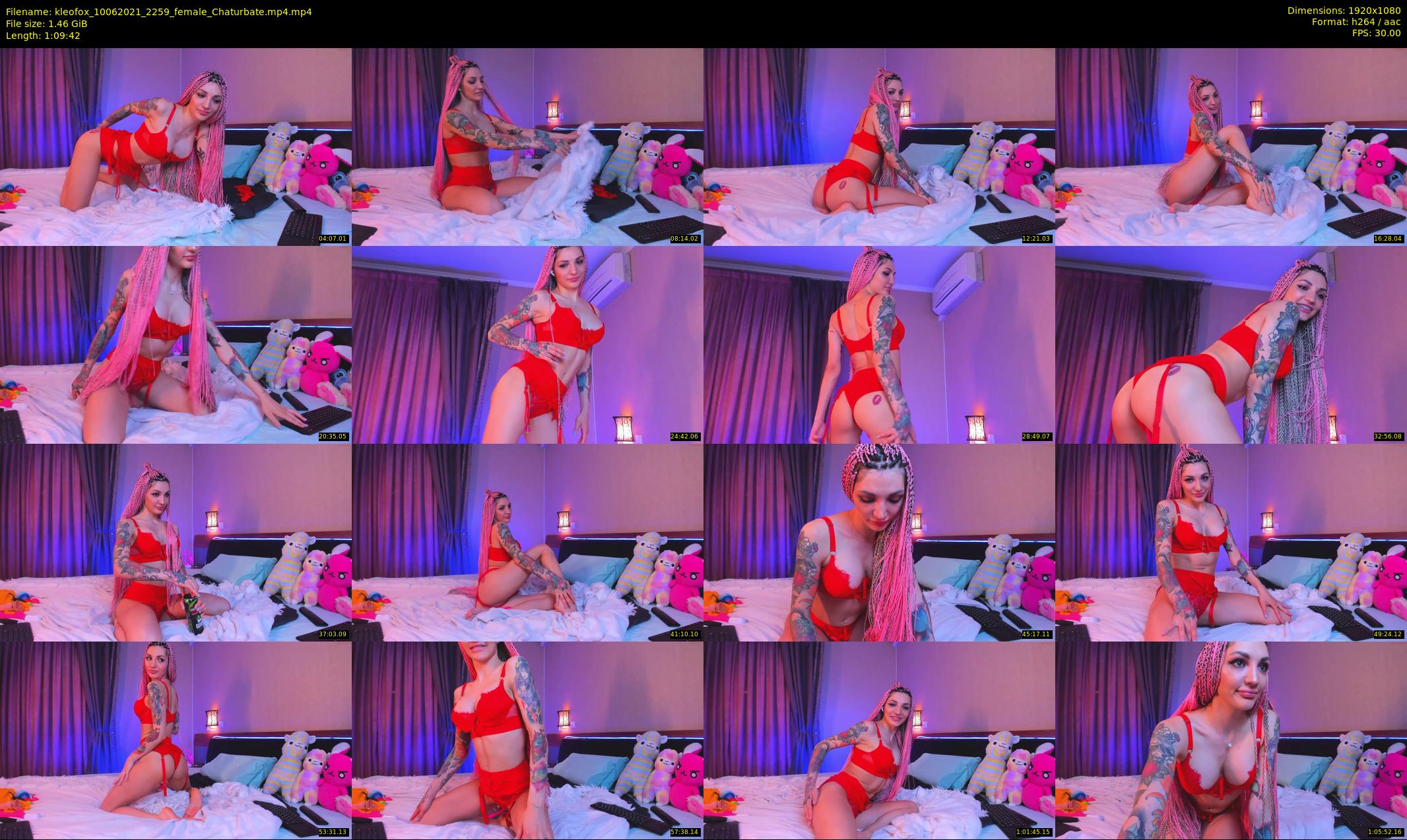 kleofox — 70 minute Chaturbate female cam show recording, 1080p, Jun 10, 2021