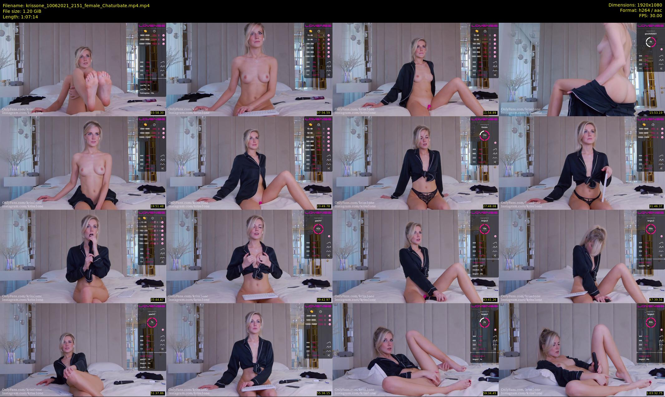 krissone — 68 minute Chaturbate female cam show recording, 1080p, Jun 10, 2021