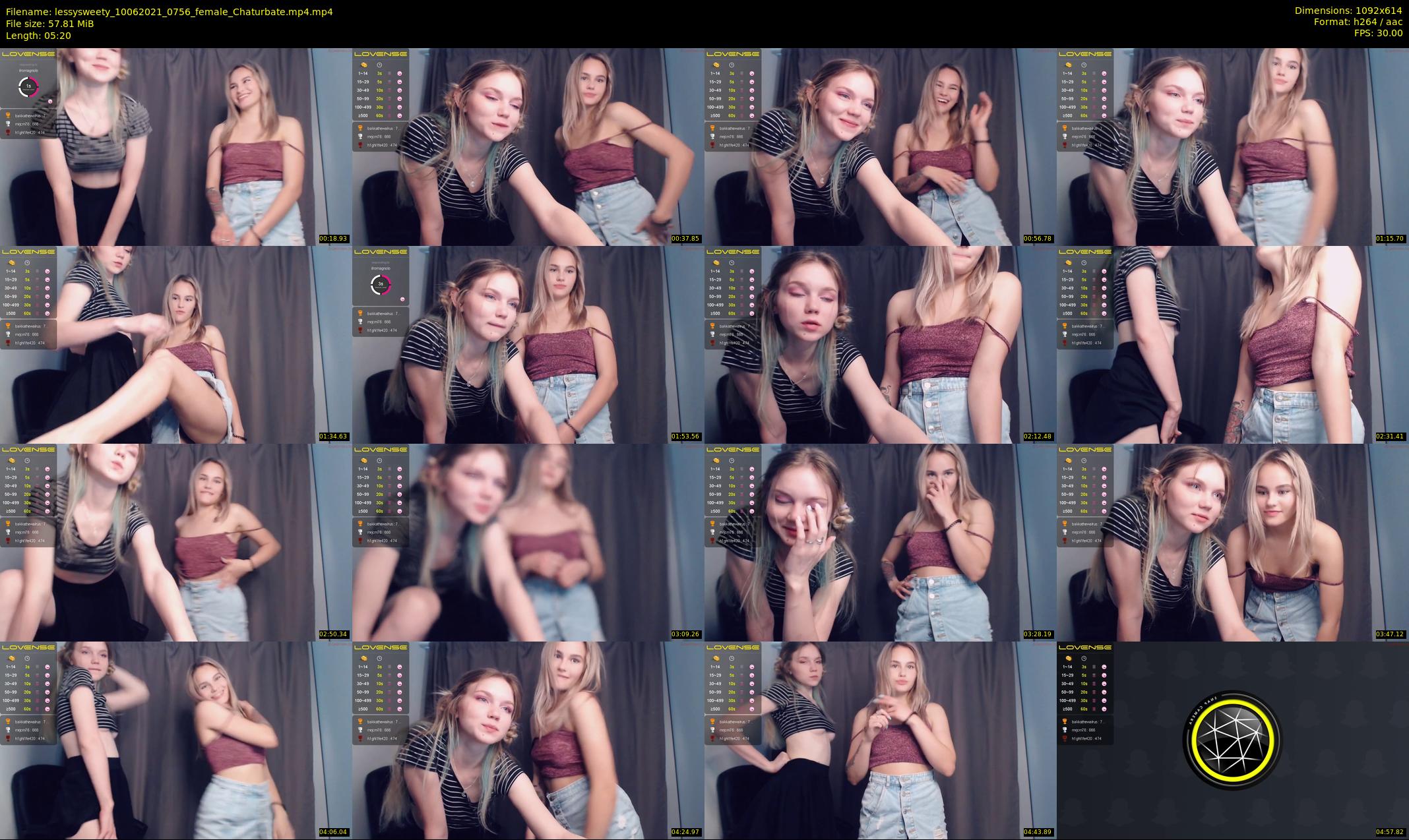 lessysweety — 6 minute Chaturbate female cam show recording, 480p, Jun 10, 2021