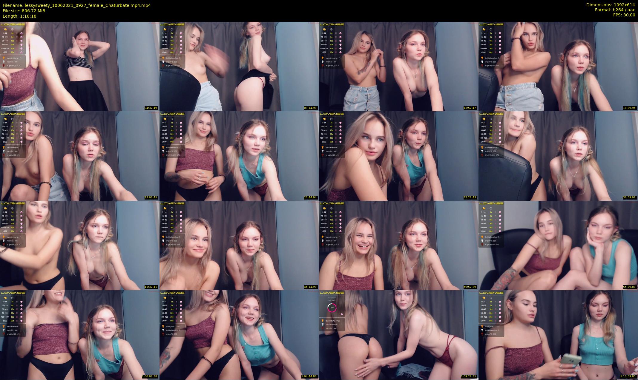 lessysweety — 79 minute Chaturbate female cam show recording, 480p, Jun 10, 2021