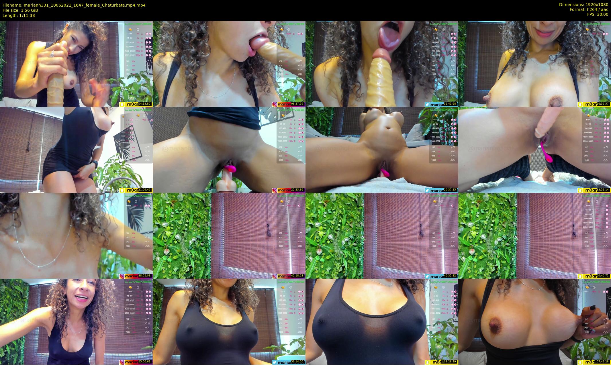 marianh331 — 72 minute Chaturbate female cam show recording, 1080p, Jun 10, 2021