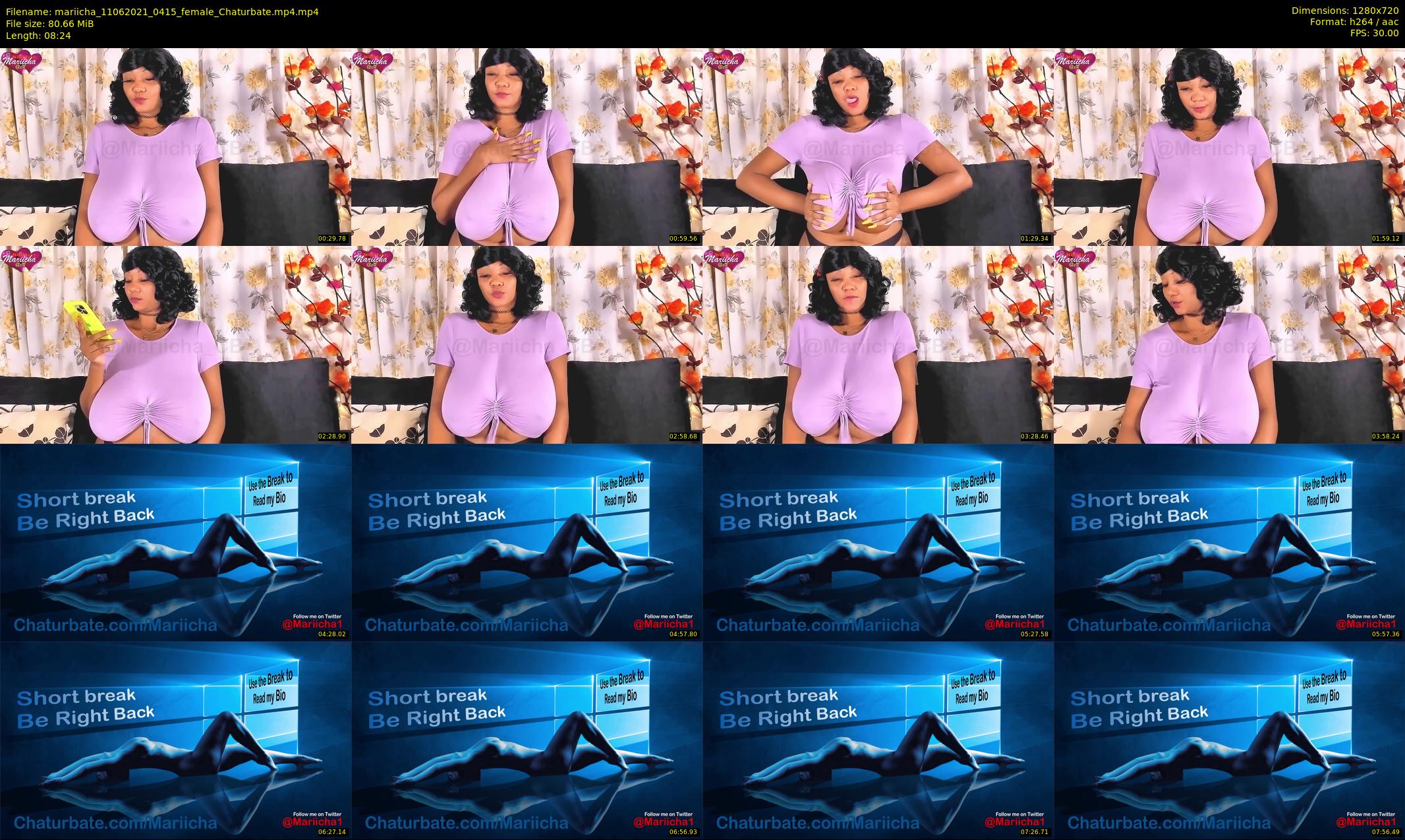 mariicha — 9 minute Chaturbate female cam show recording, 720p, Jun 11, 2021