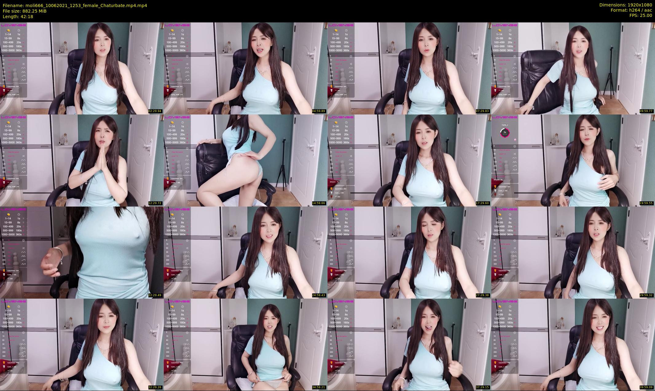 moli666 — 43 minute Chaturbate female cam show recording, 1080p, Jun 10, 2021