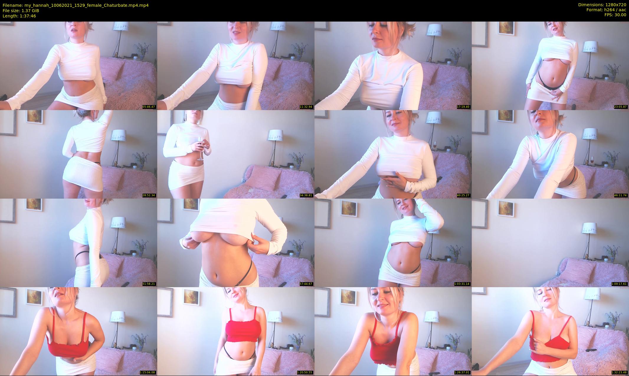 my_hannah — 98 minute Chaturbate female cam show recording, 720p, Jun 10, 2021