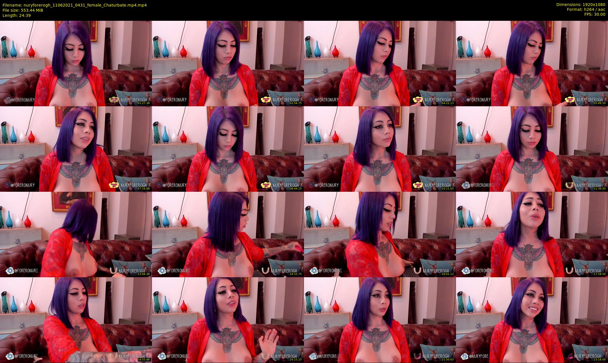 nuryforerogh — 25 minute Chaturbate female cam show recording, 1080p, Jun 11, 2021
