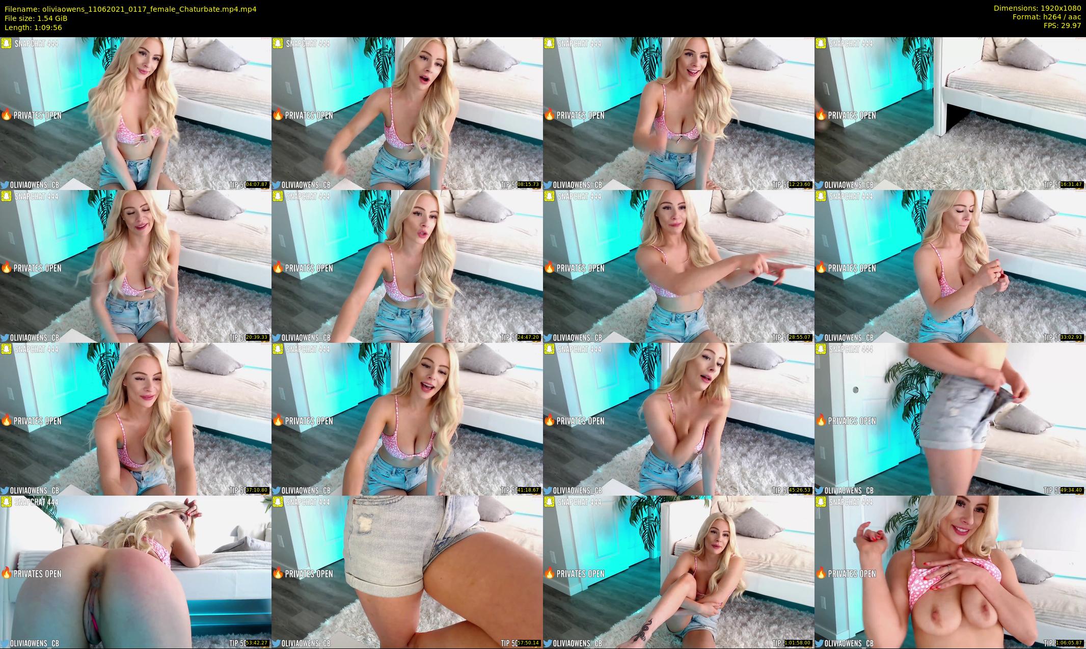 oliviaowens — 70 minute Chaturbate female cam show recording, 1080p, Jun 11, 2021