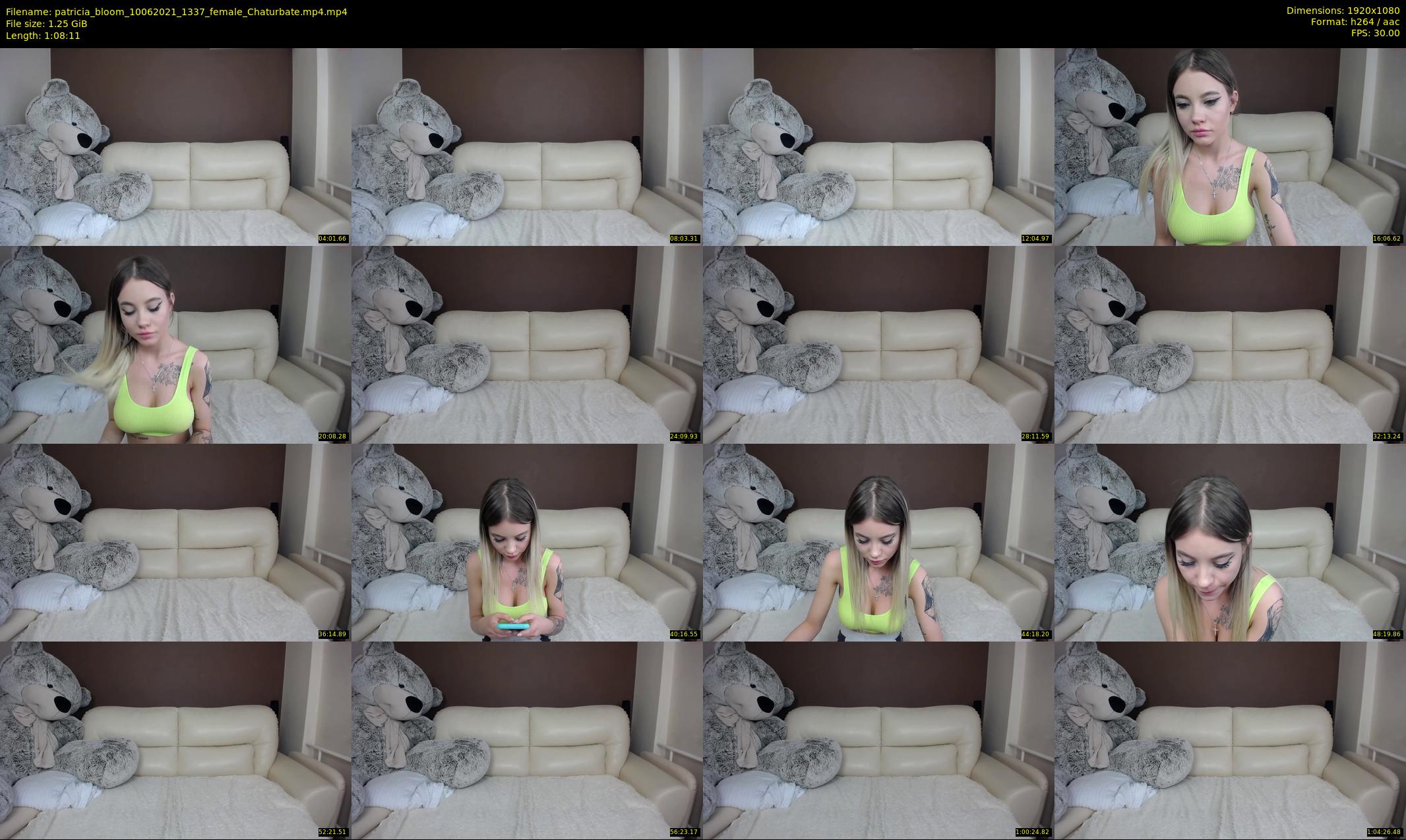 patricia_bloom — 69 minute Chaturbate female cam show recording, 1080p, Jun 10, 2021